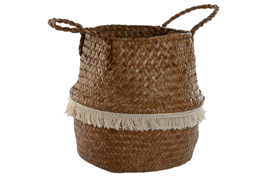 PACK DE 4 CESTA FIBRA 28X28X30 NATURAL