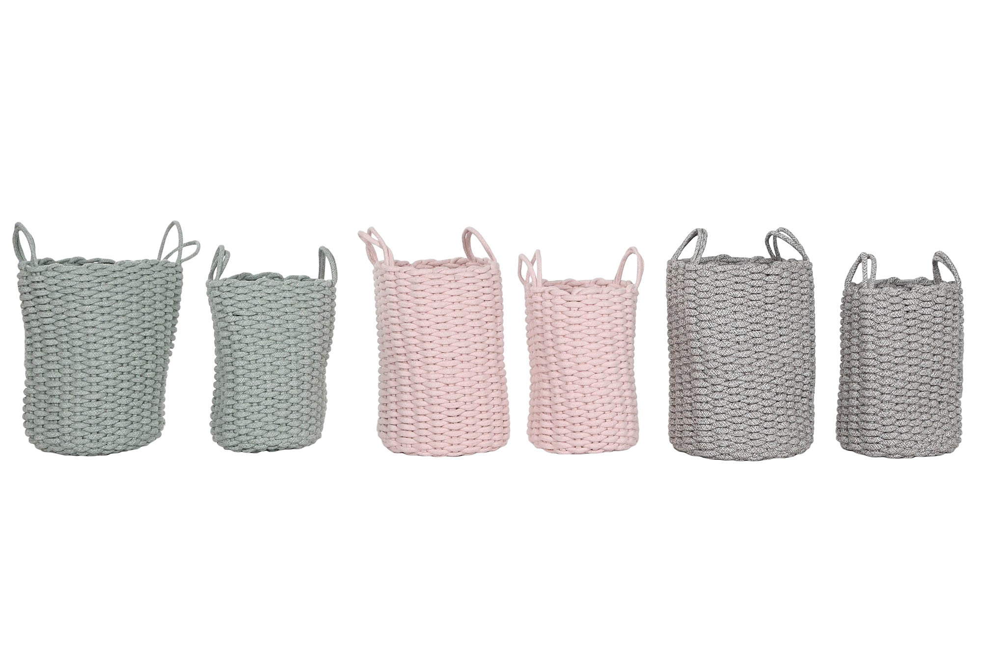 PACK DE 3 CESTA SET 2 CUERDA 30X30X43 3 SURT.