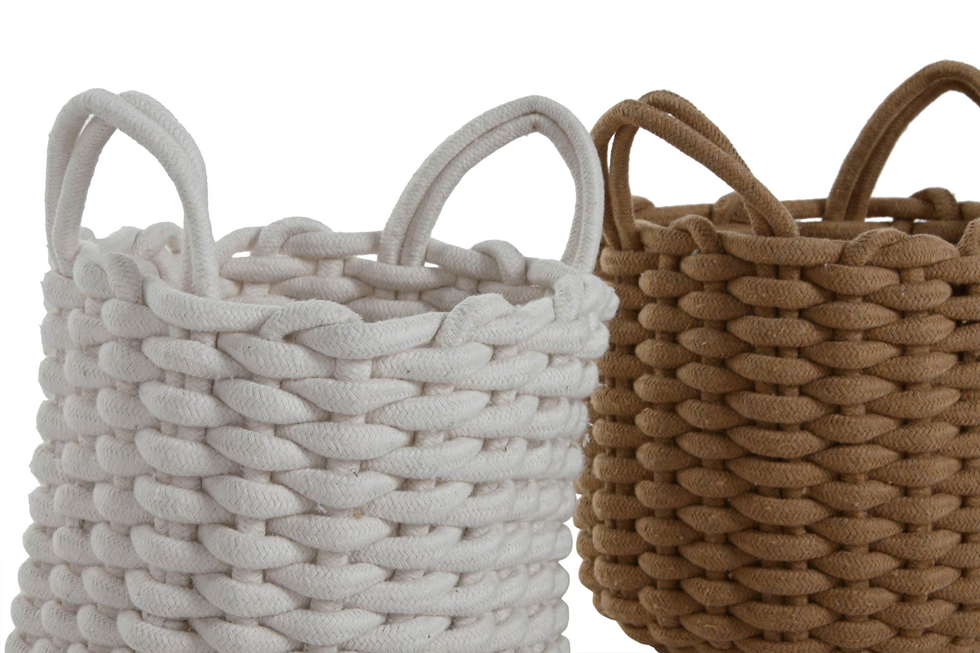 PACK DE 4 CESTA CUERDA 25X25X20 2 SURT.