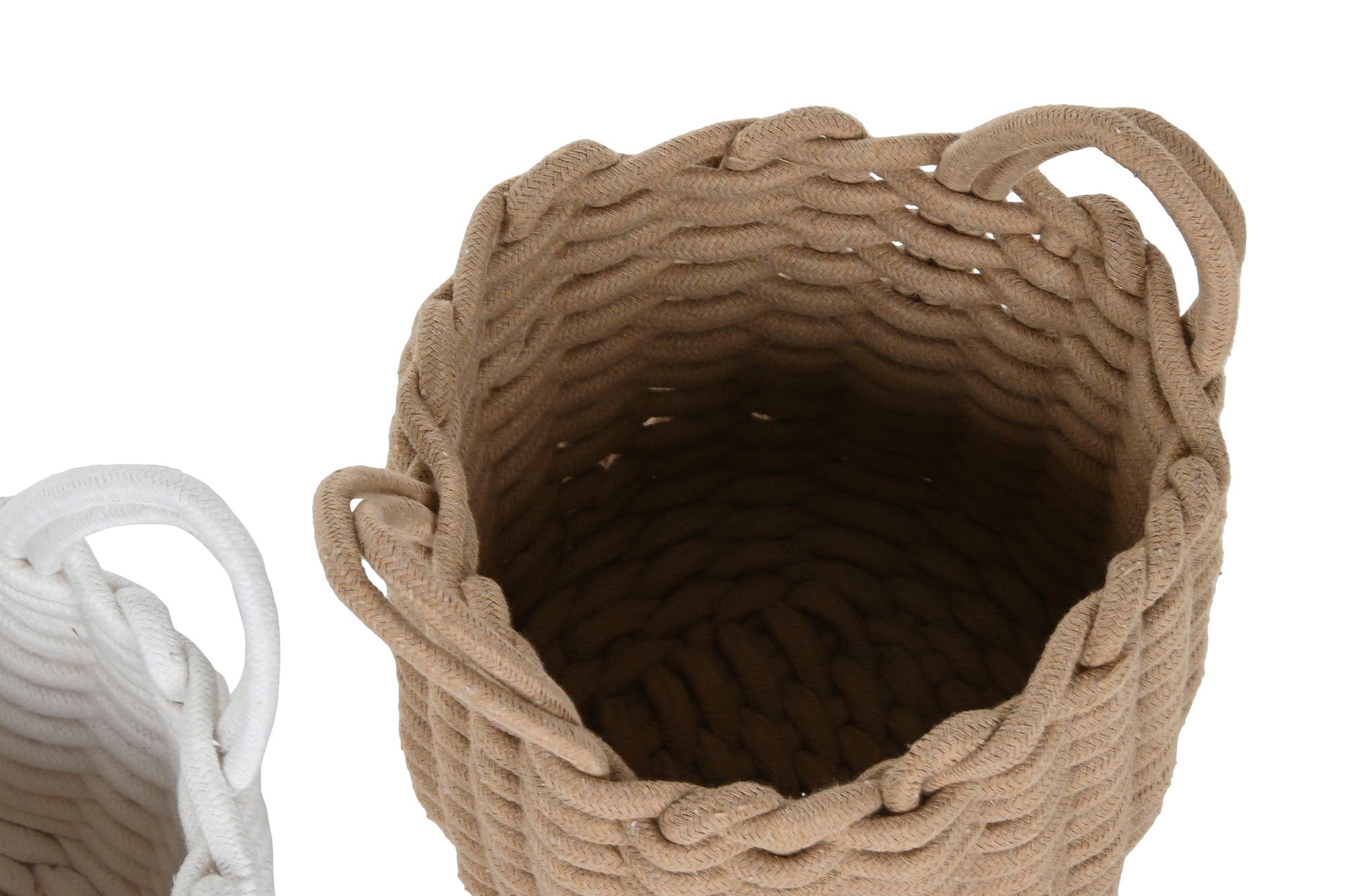 PACK DE 4 CESTA CUERDA 25X25X20 2 SURT.