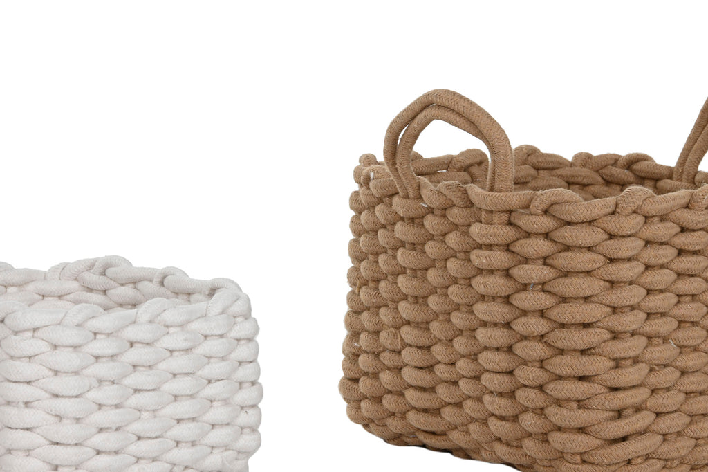 PACK DE 2 CESTA SET 3 CUERDA 28X28X18 2 SURT.