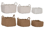 PACK DE 2 CESTA SET 3 CUERDA 28X28X18 2 SURT.