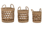 PACK DE 2 CESTA SET 3 SEAGRASS 30X30X40 NATURAL