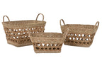 CESTA SET 3 SEAGRASS 45X35X35 NATURAL