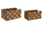 PACK DE 2 CESTA SET 2 JACINTO DE AGUA SEAGRASS 38X23X20