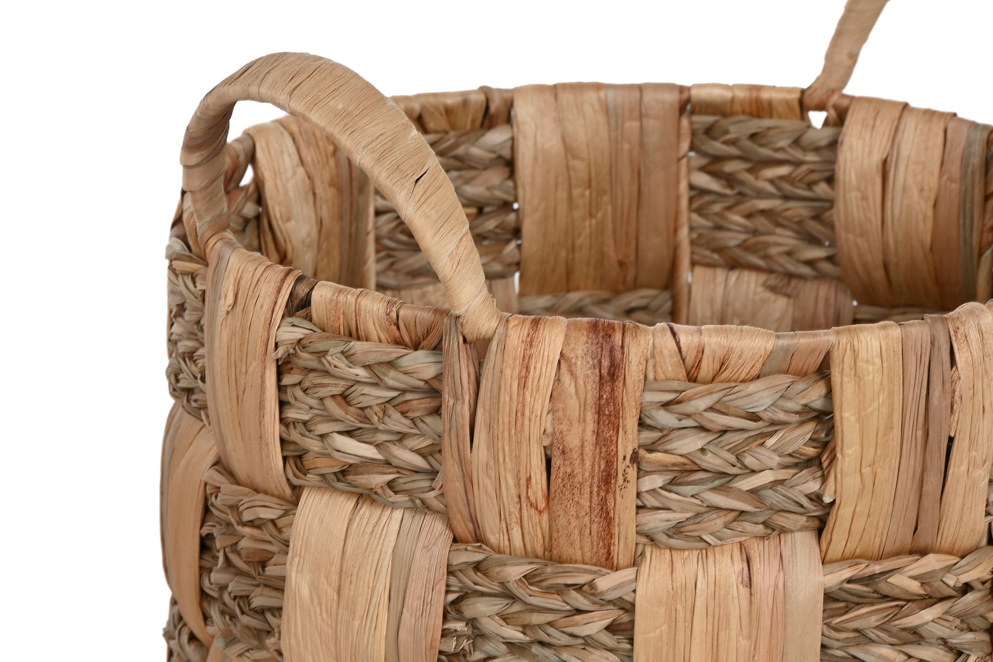 CESTA SET 4 JACINTO DE AGUA METAL 48X44X44 NATURAL