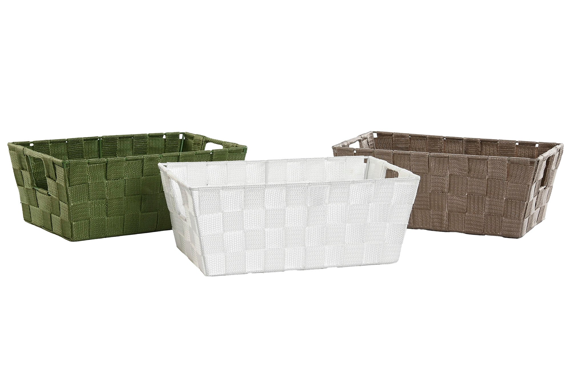 PACK DE 6 CESTA PP METAL 30X17X11 VERDE