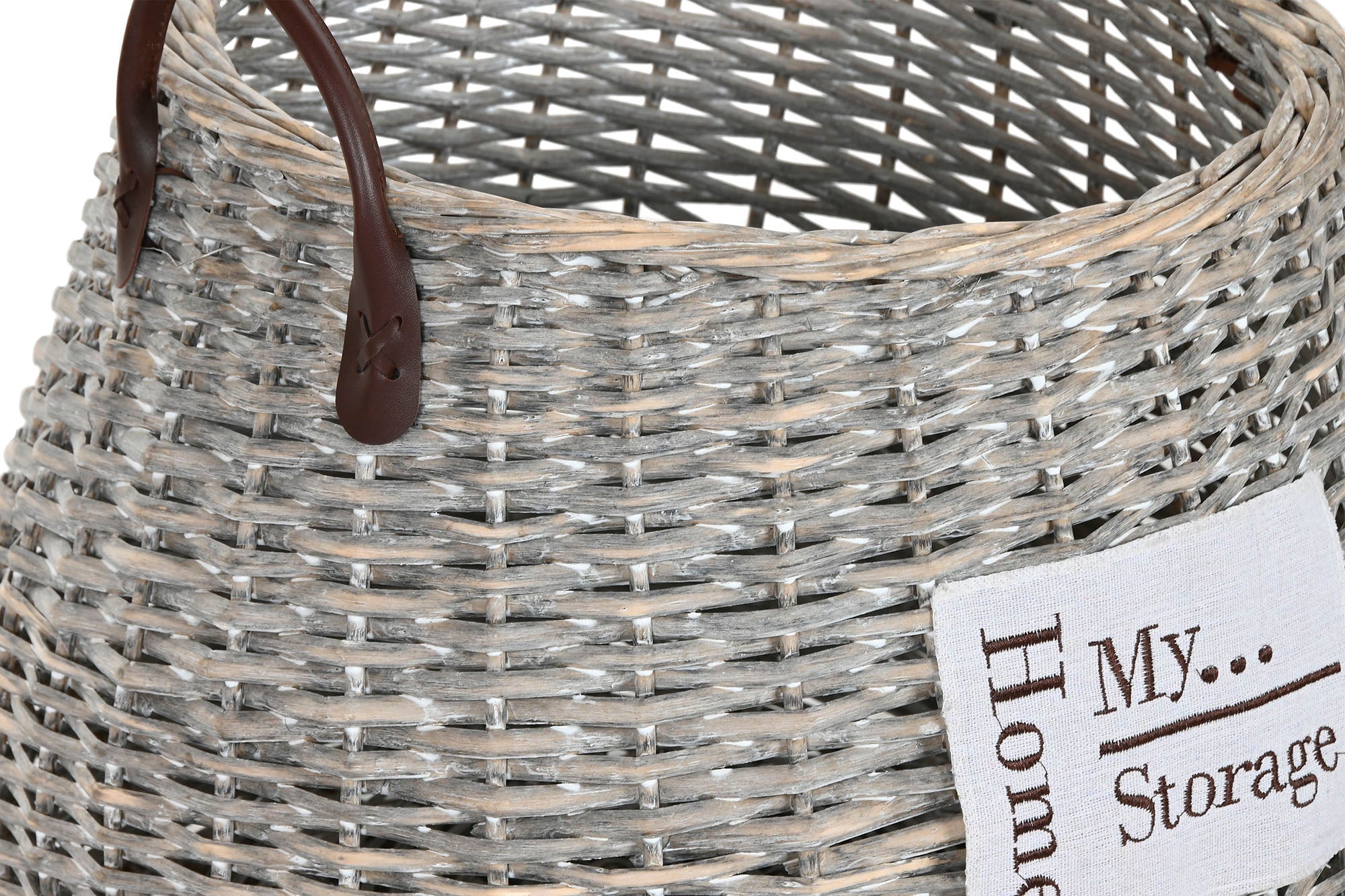 PACK DE 2 CESTA SET 2 MIMBRE 45X45X40 NATURAL