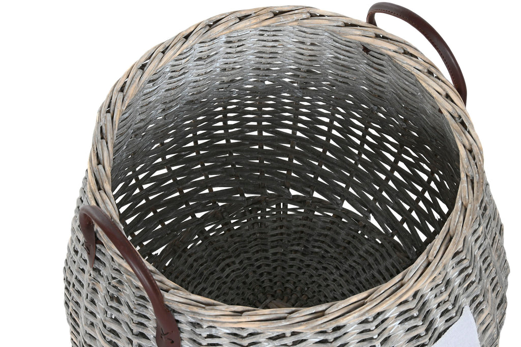 PACK DE 2 CESTA SET 2 MIMBRE 45X45X40 NATURAL