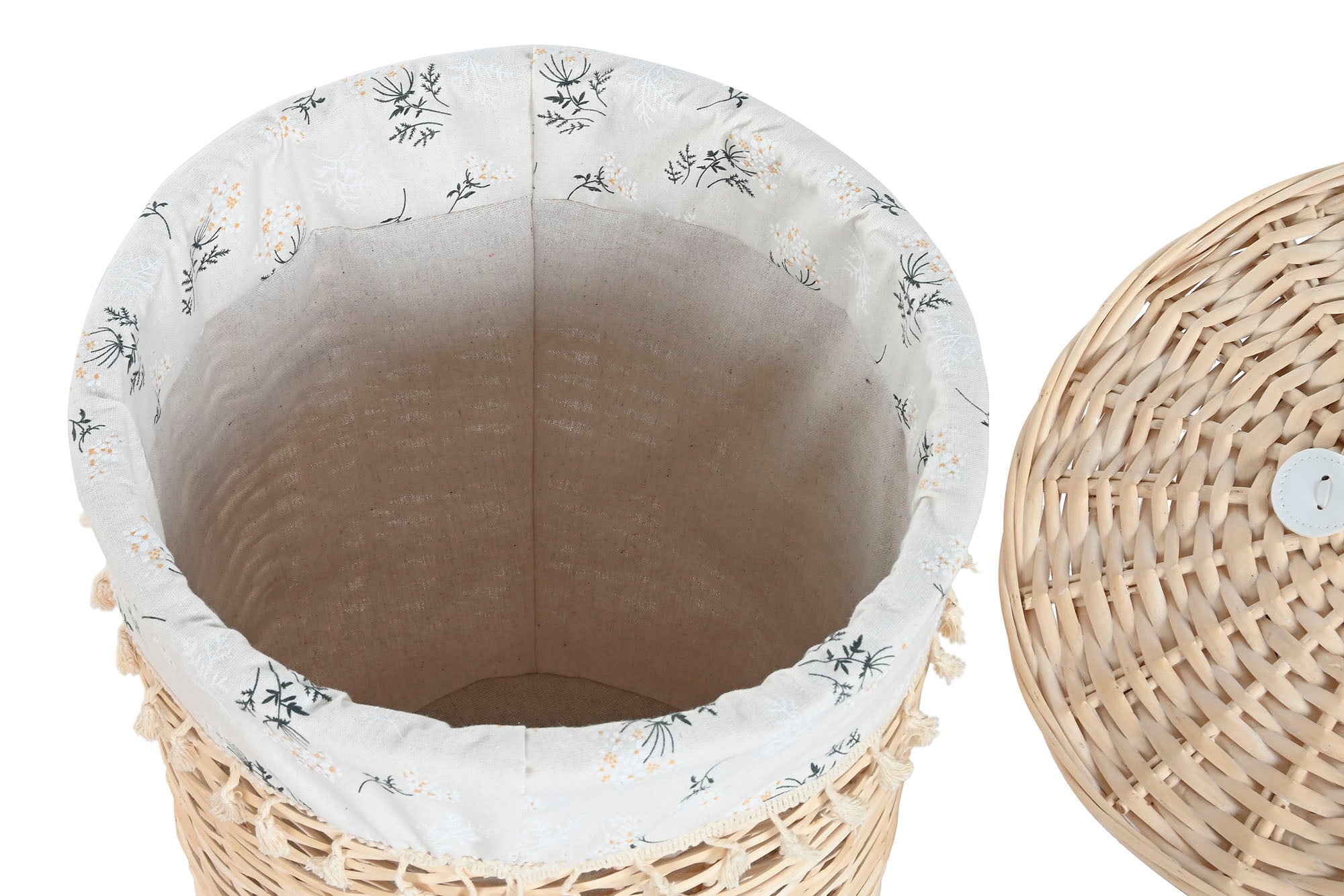 CESTA ROPA SET 3 MIMBRE ALGODON 45X45X55 NATURAL