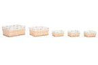 CESTA ROPA SET 5 MIMBRE ALGODON 48X38X22 NATURAL