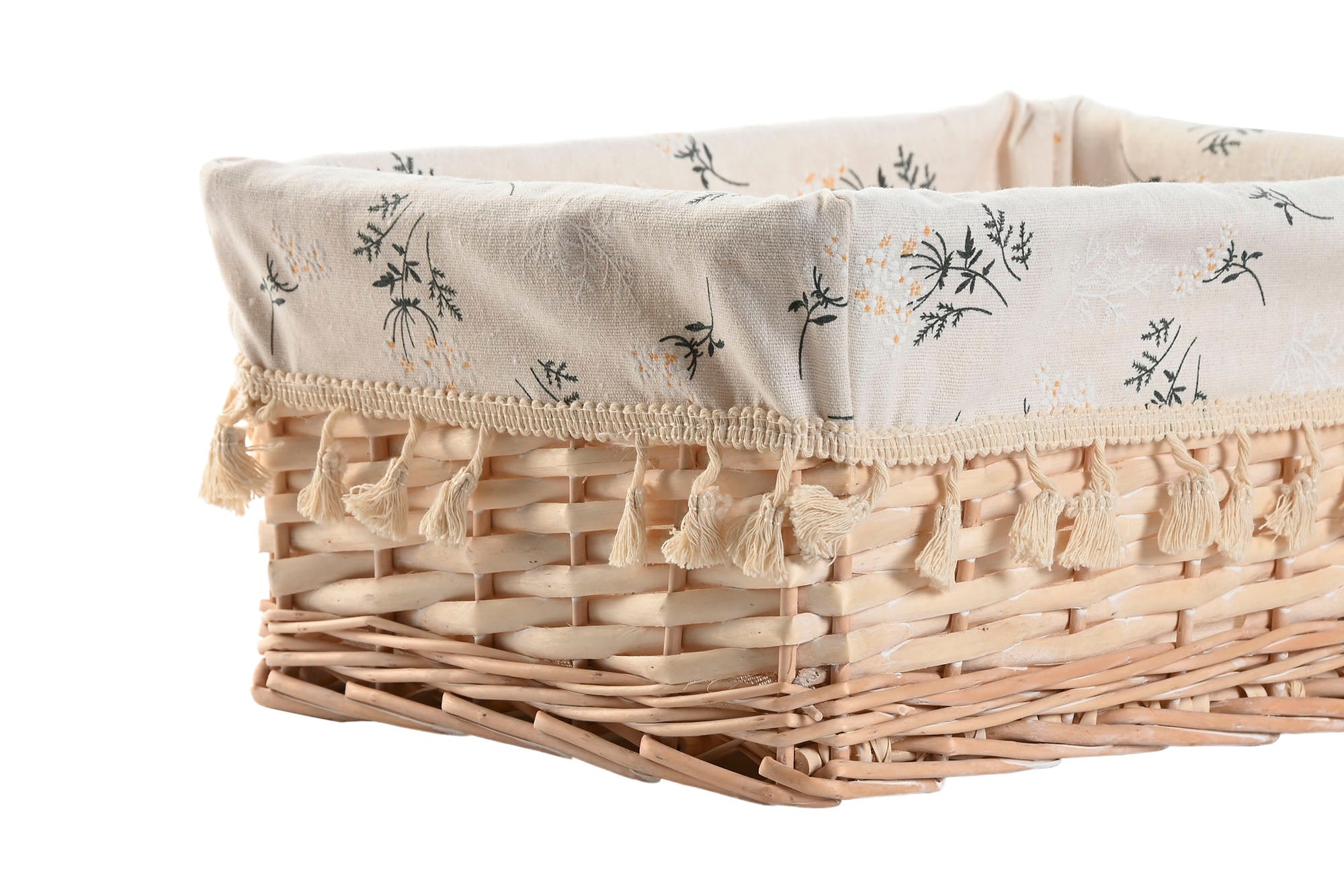 CESTA ROPA SET 4 MIMBRE ALGODON 36X25X16 NATURAL