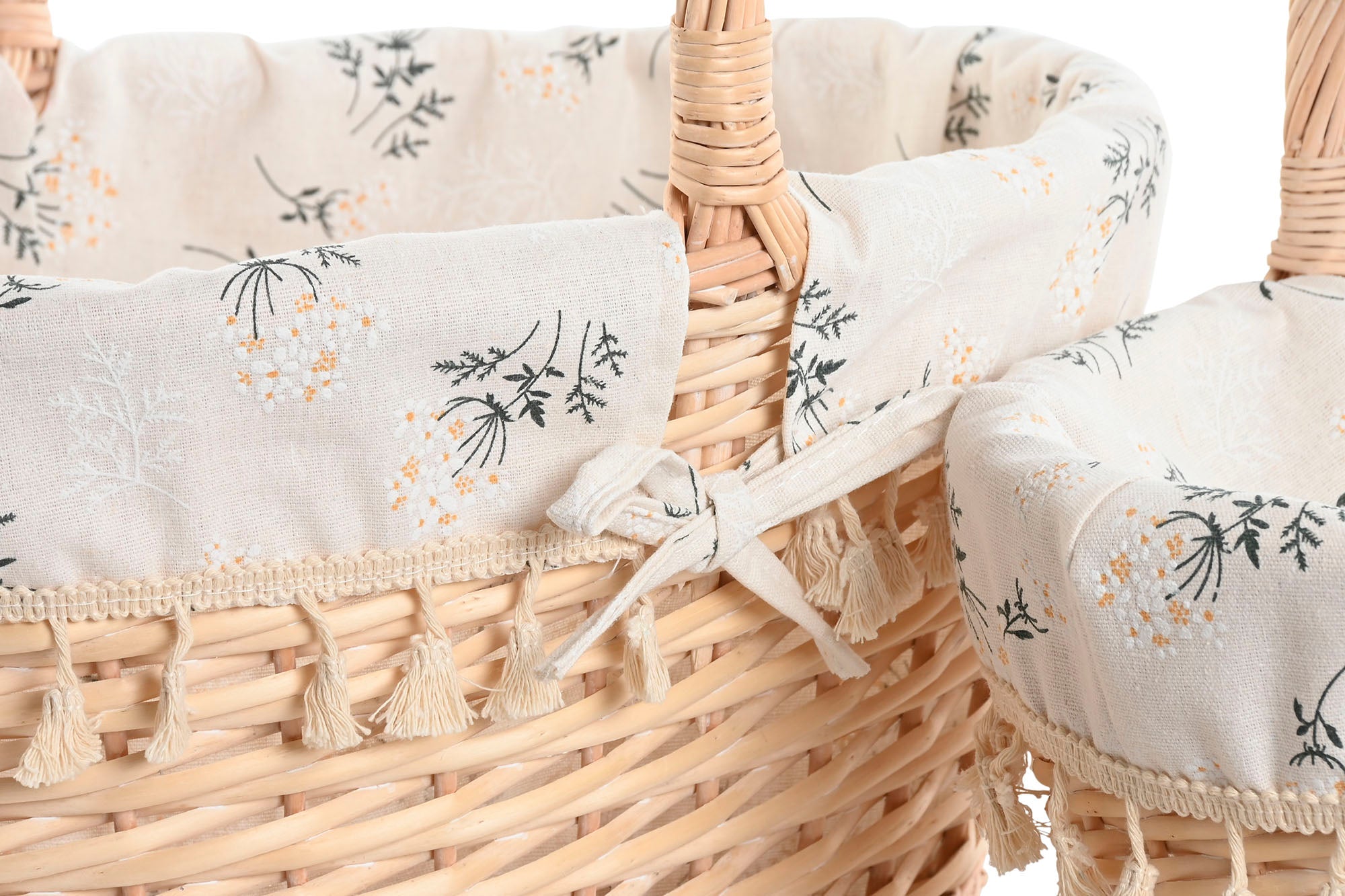 PACK DE 2 CESTA SET 2 MIMBRE ALGODON 45X33X45 NATURAL