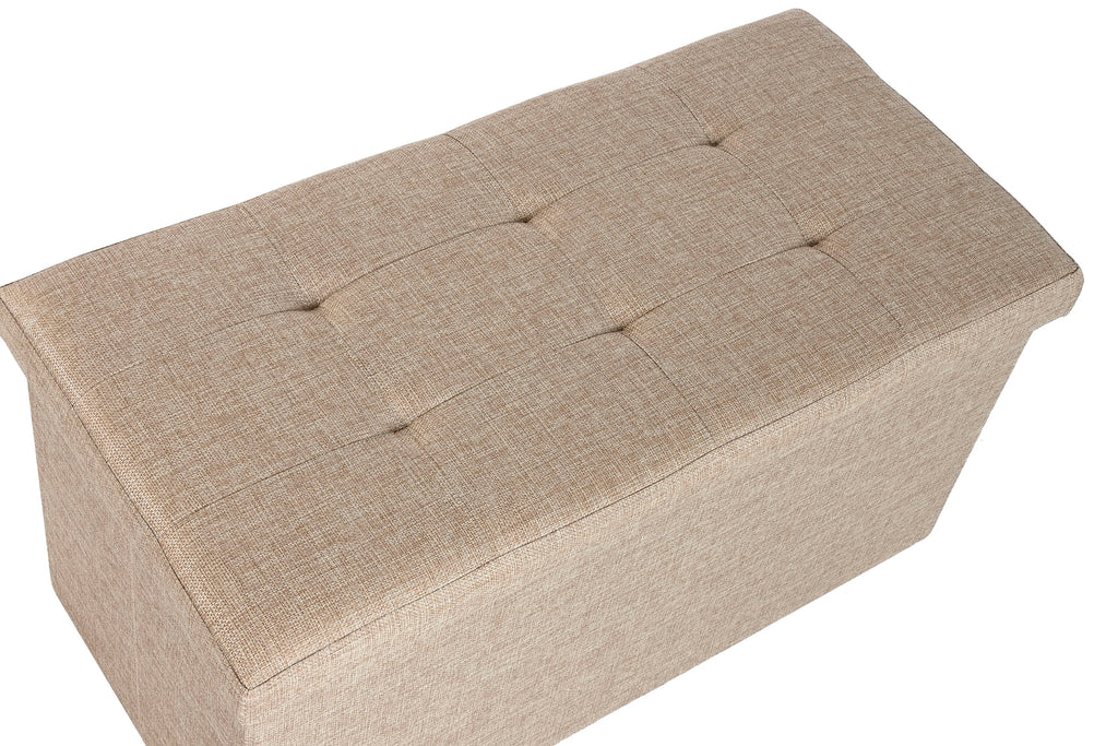 PACK DE 4 CAJA ALGODON MDF 76X38X38 OTOMANO BEIGE