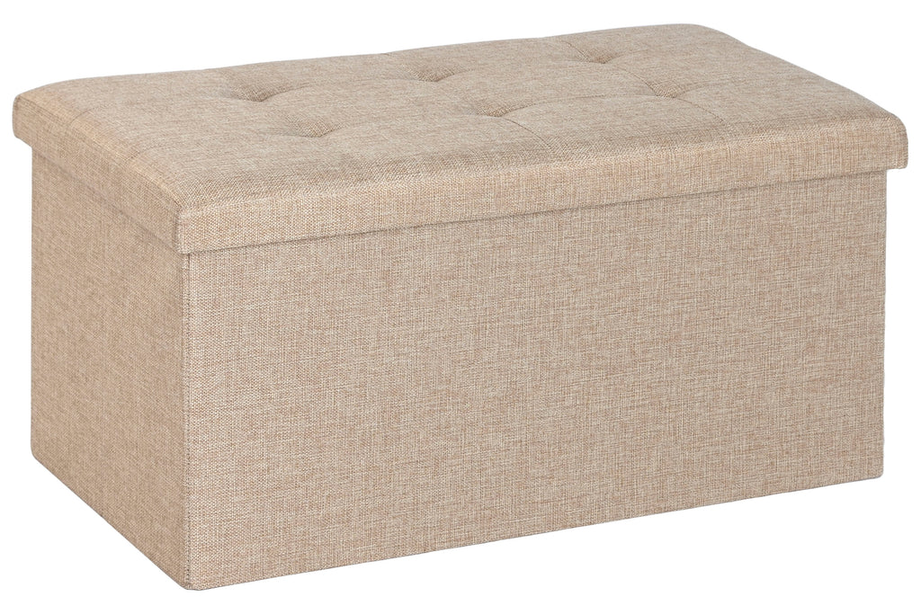 PACK DE 4 CAJA ALGODON MDF 76X38X38 OTOMANO BEIGE