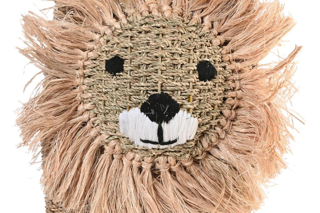 PACK DE 2 CESTA SEAGRASS METAL 32X47X36 LEON NATURAL