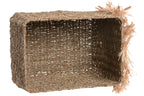 PACK DE 2 CESTA SEAGRASS METAL 32X47X36 LEON NATURAL