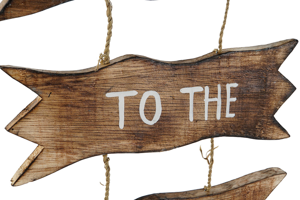 DECORACION COLGANTE ALBASIA 25X2X74 AZUL