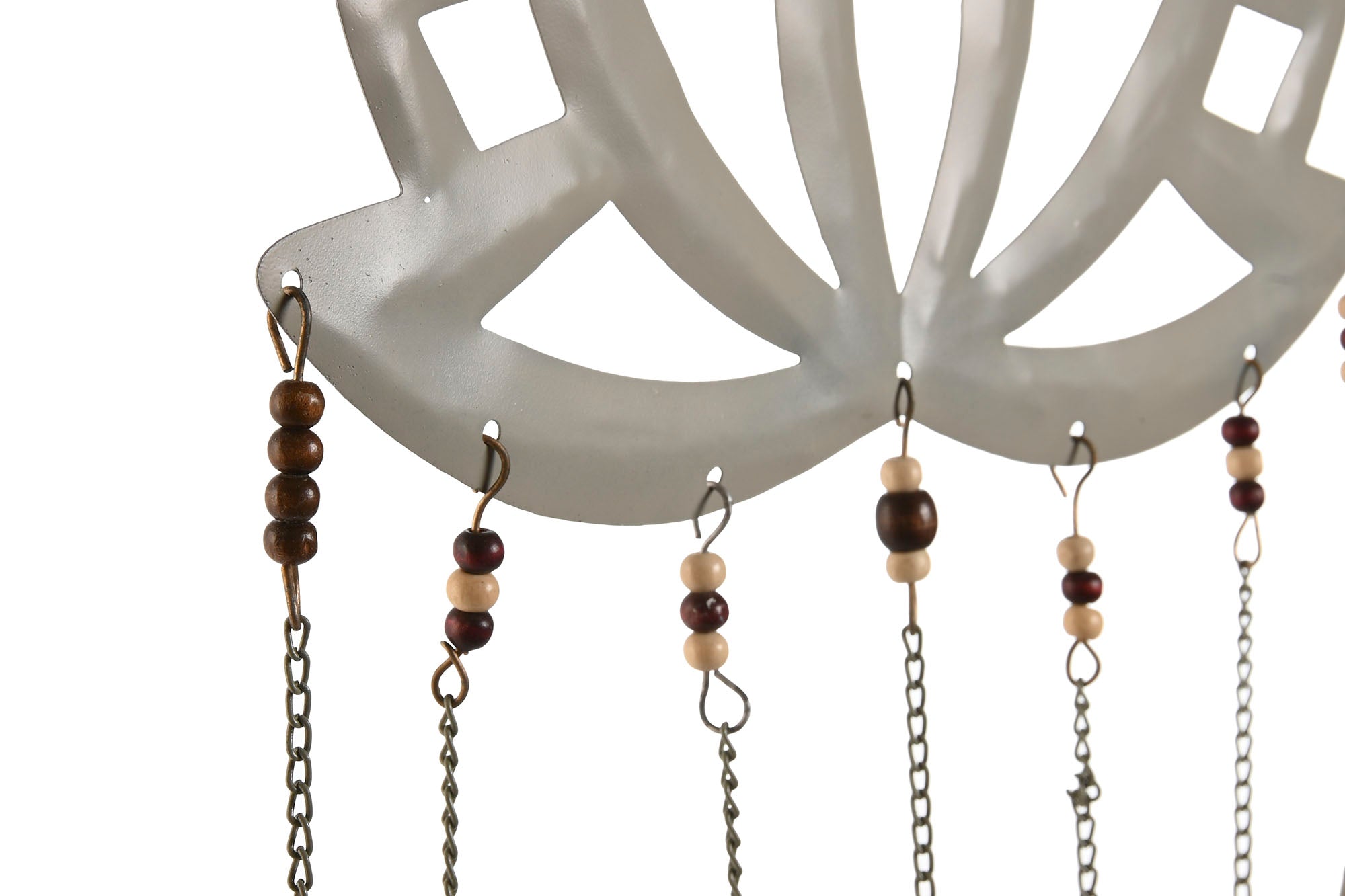 PACK DE 4 DECORACION COLGANTE HIERRO 33X1X65 FLOR DE LOTO 4