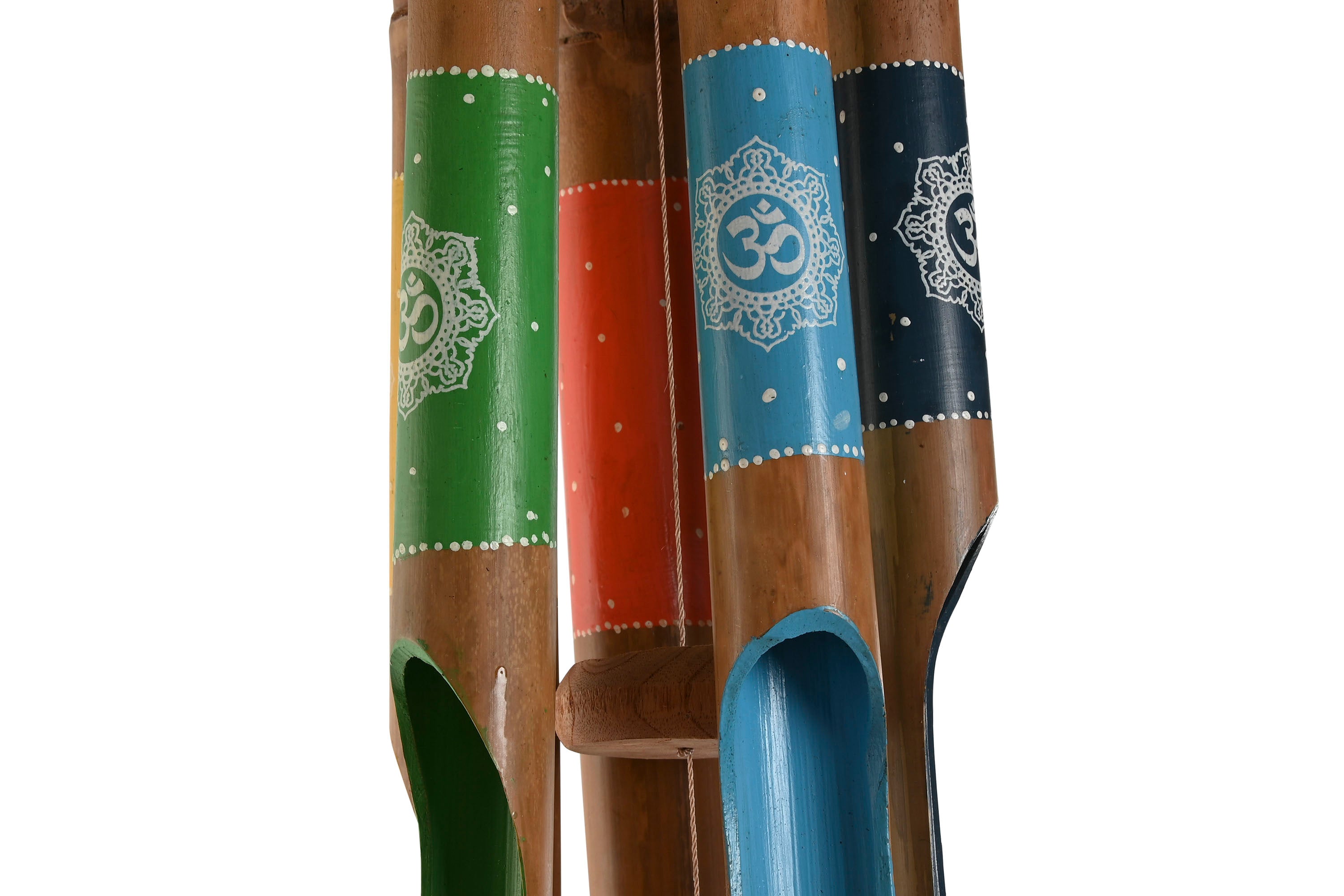 PACK DE 2 AVISADOR PUERTA BAMBU 20X20X120 CHAKRAS MULTICOLOR