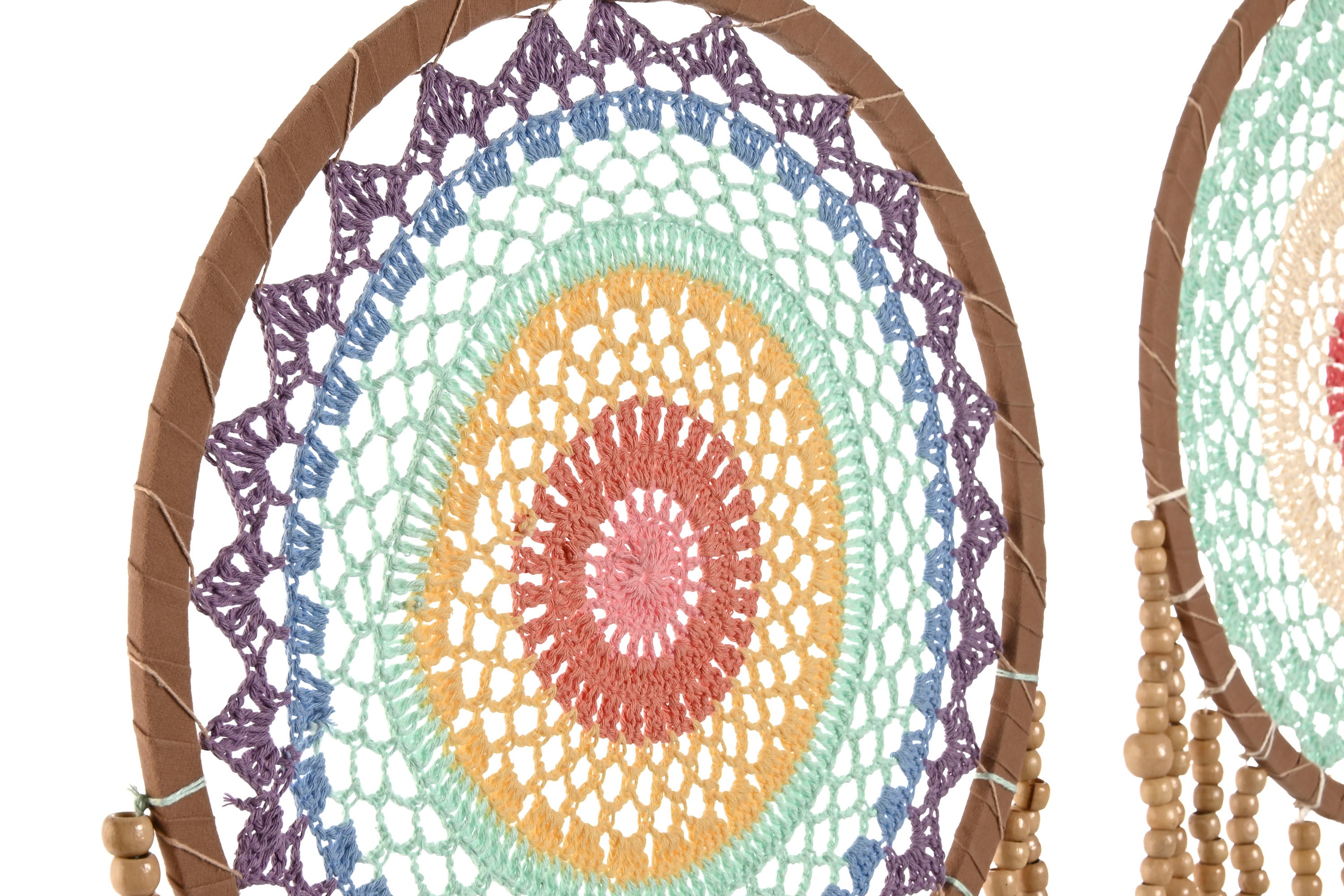 PACK DE 4 ATRAPASUEÑOS ALGODON 32X1X95 CROCHET 2 SURT.