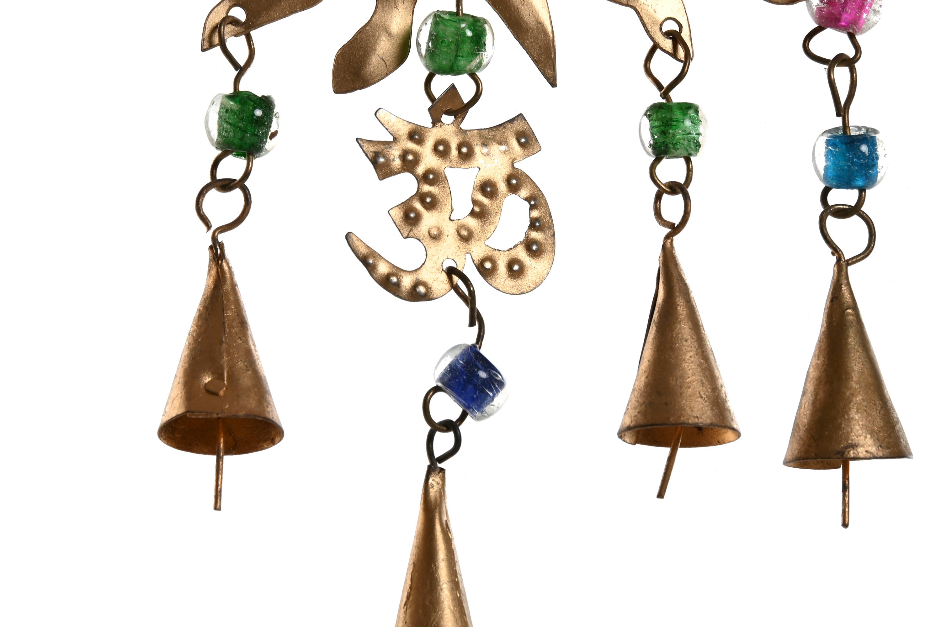 PACK DE 4 DECORACION COLGANTE METAL 33X1X66 DORADO