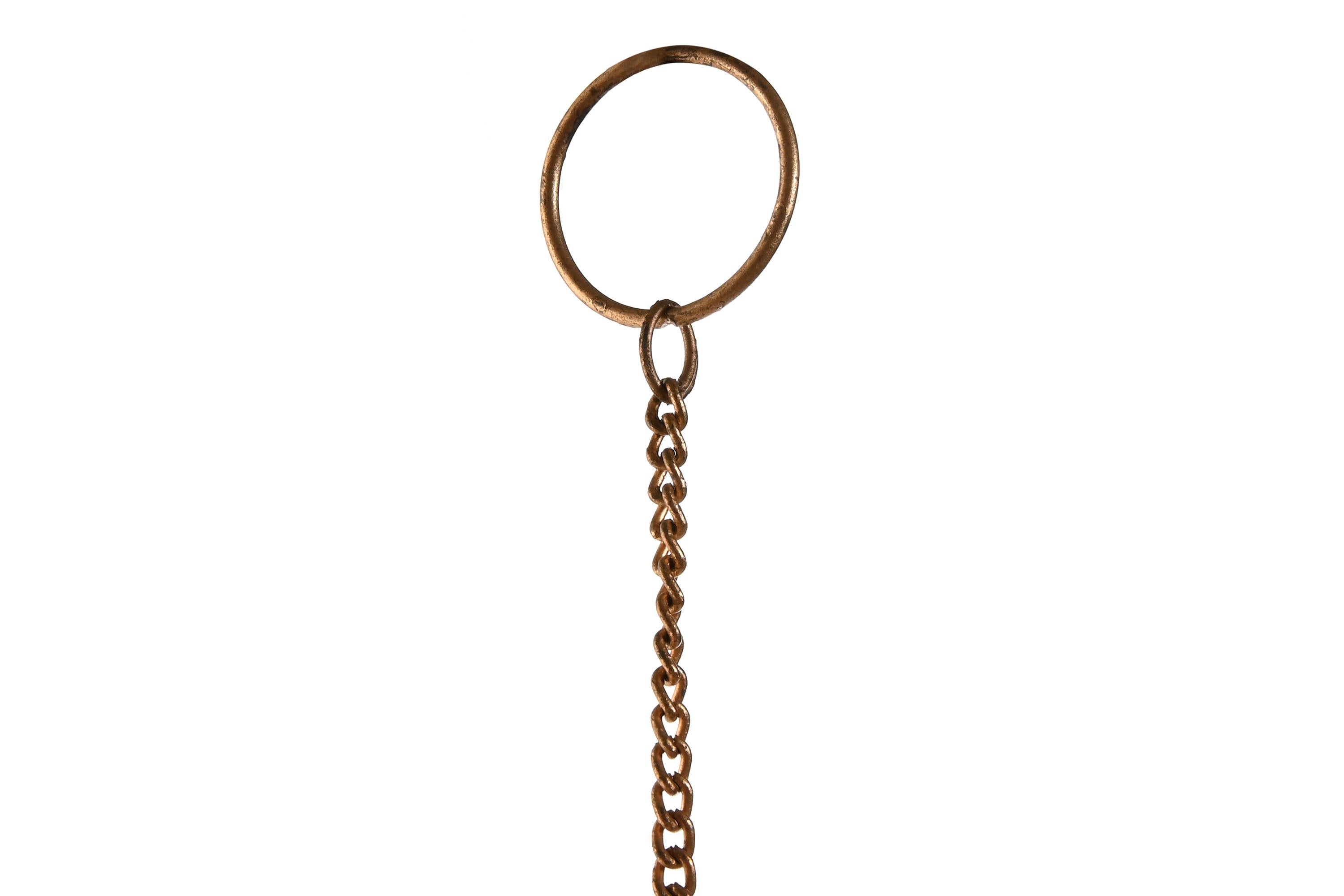 PACK DE 4 DECORACION COLGANTE METAL 33X1X66 DORADO