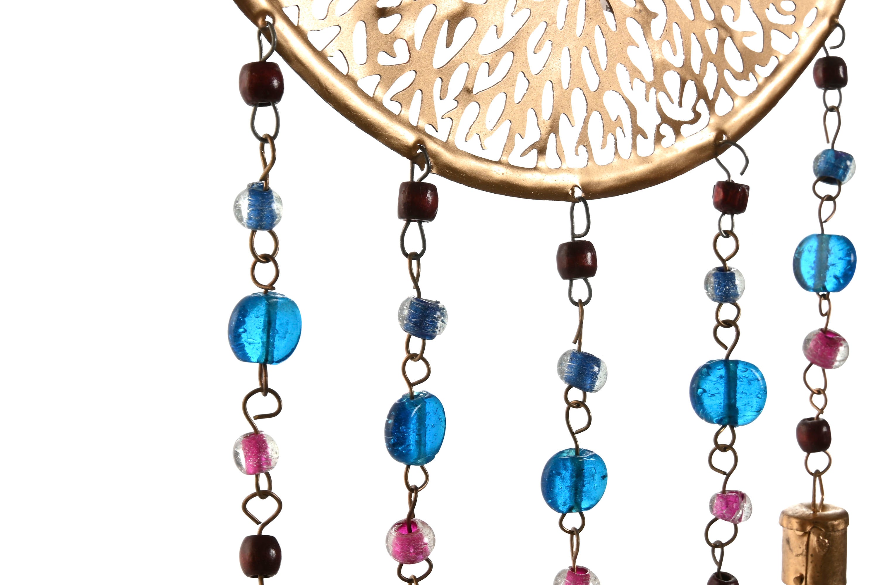 PACK DE 4 DECORACION COLGANTE METAL 33X1X68,5 DORADO