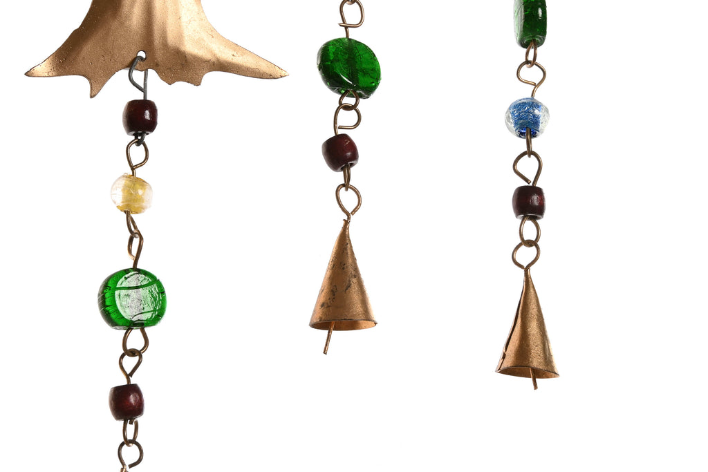 PACK DE 4 DECORACION COLGANTE METAL 33X1X60 DORADO