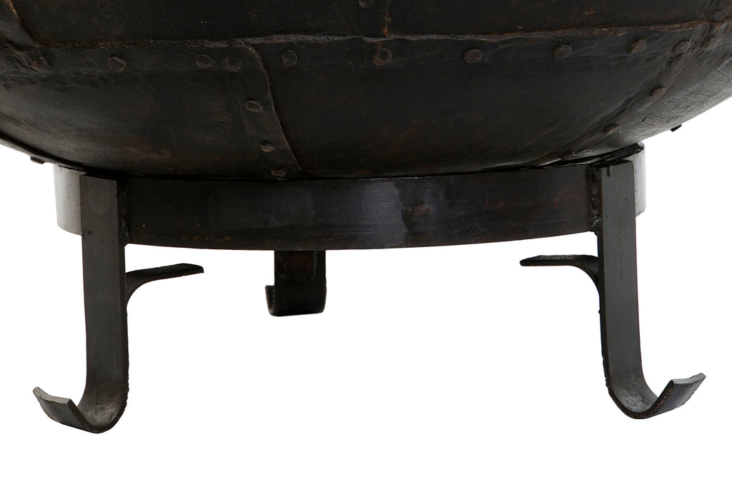 MACETERO HIERRO 100X90X64 SOPORTE Y ASAS MARRON