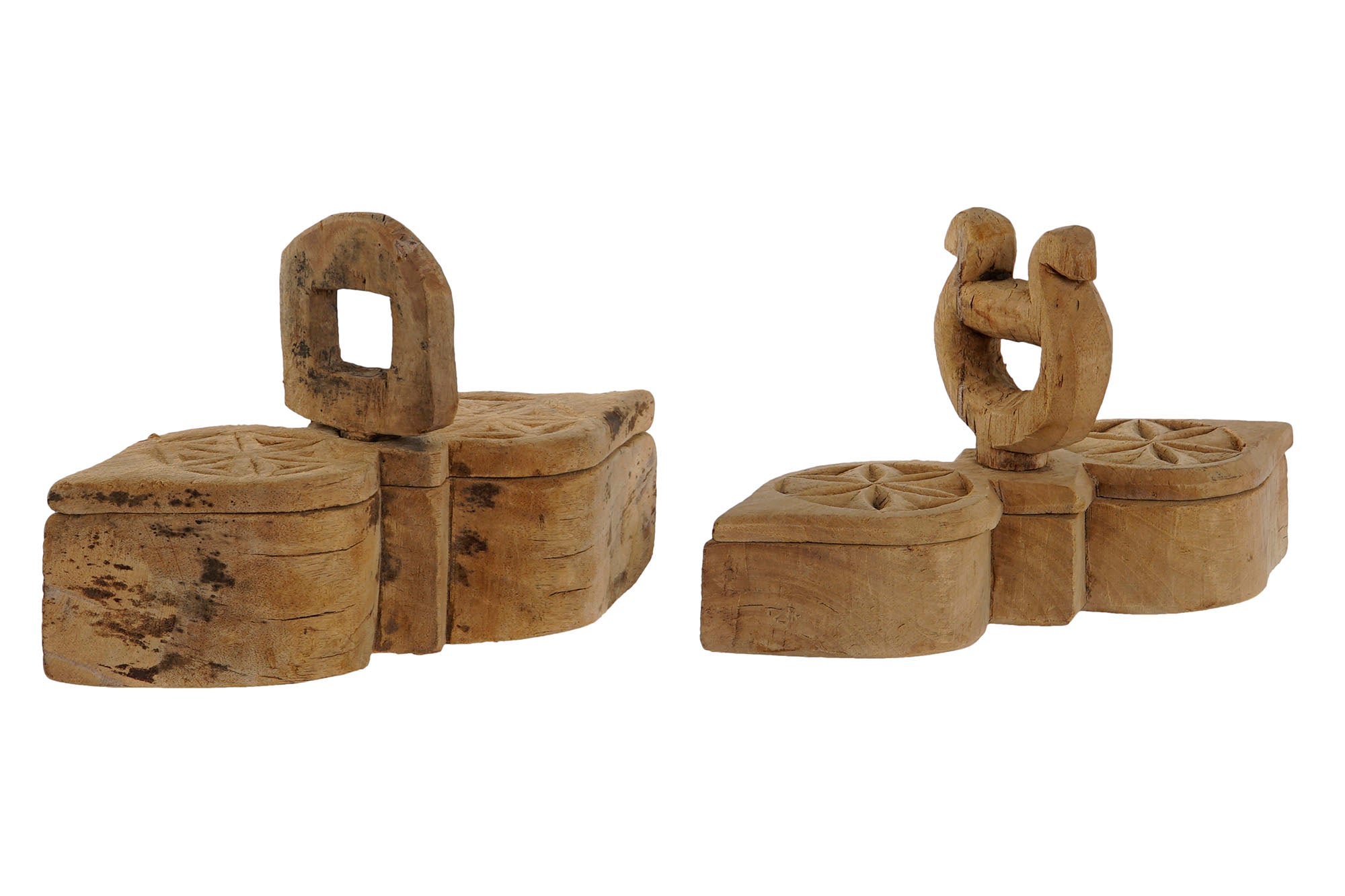 PACK DE 2 CAJA TECA 28X10X20 ANTIGUA ACEITE MASAJE NATURAL