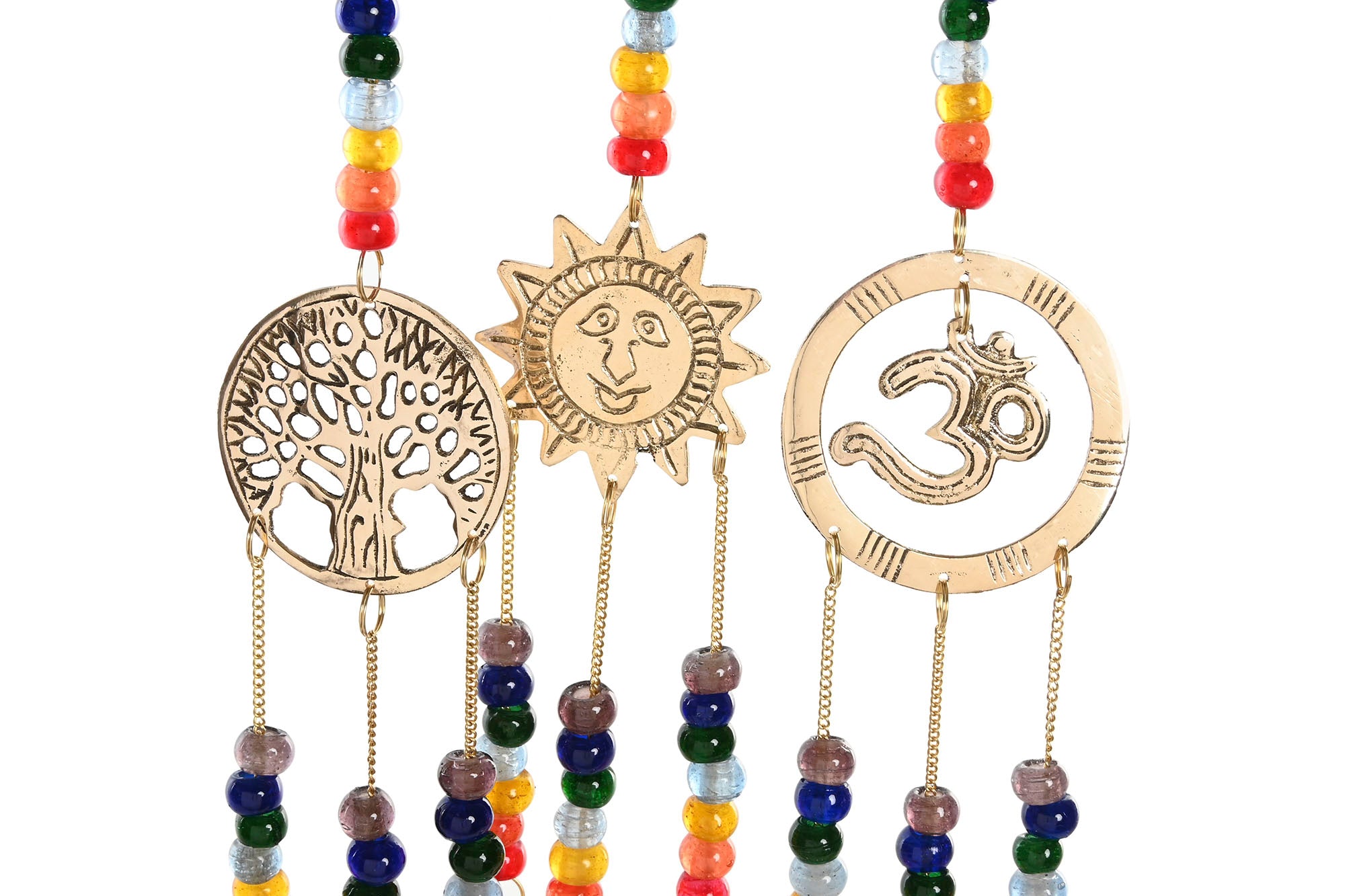 PACK DE 6 DECORACION COLGANTE LATON 6X2X32 ARBOL DE LA VIDA