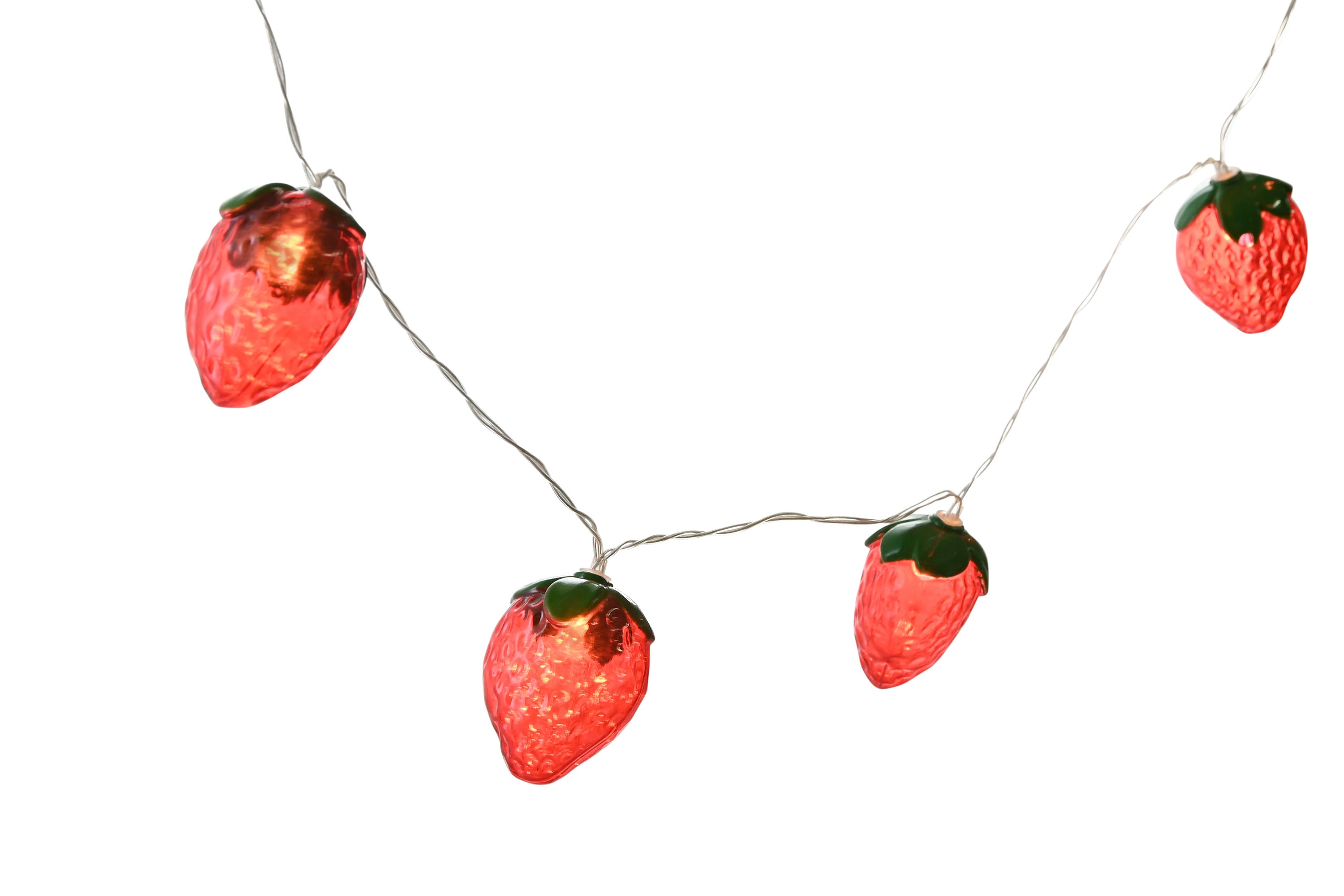 PACK DE 6 GUIRNALDA SET 10 LED 4X5X180 FRESAS 2 SURT.