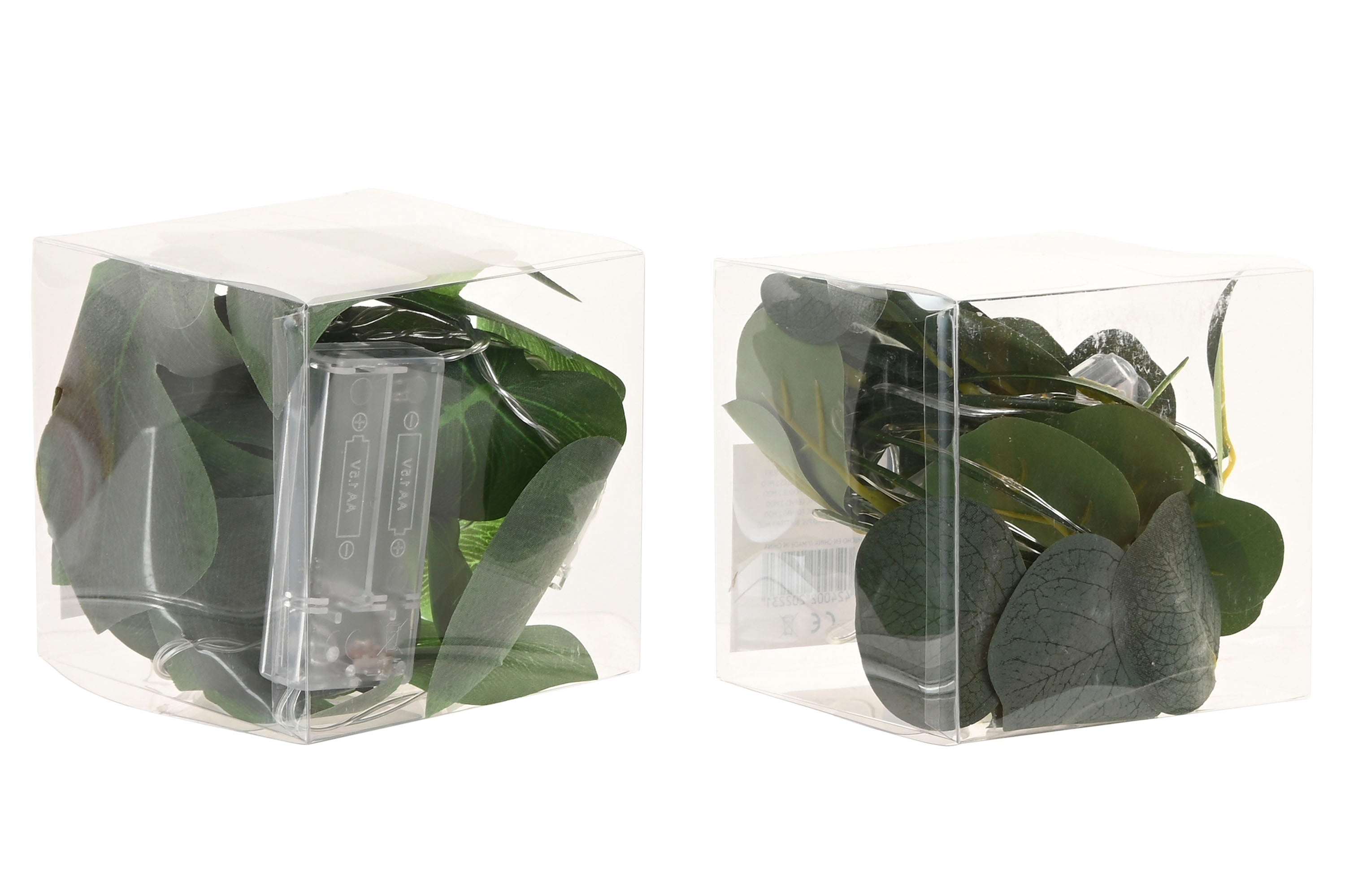 PACK DE 6 GUIRNALDA LED PVC 6X0,3X180 HOJA TROPICAL 2 SURT.