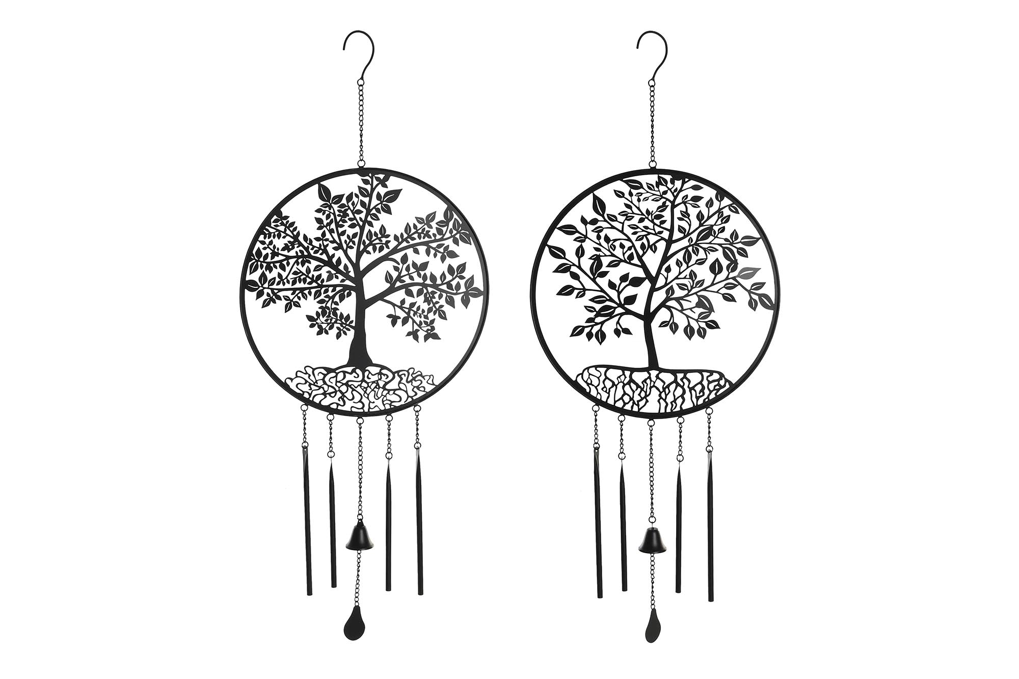 PACK DE 4 DECORACION COLGANTE METAL 40X4X96 ARBOL 2 SURT.