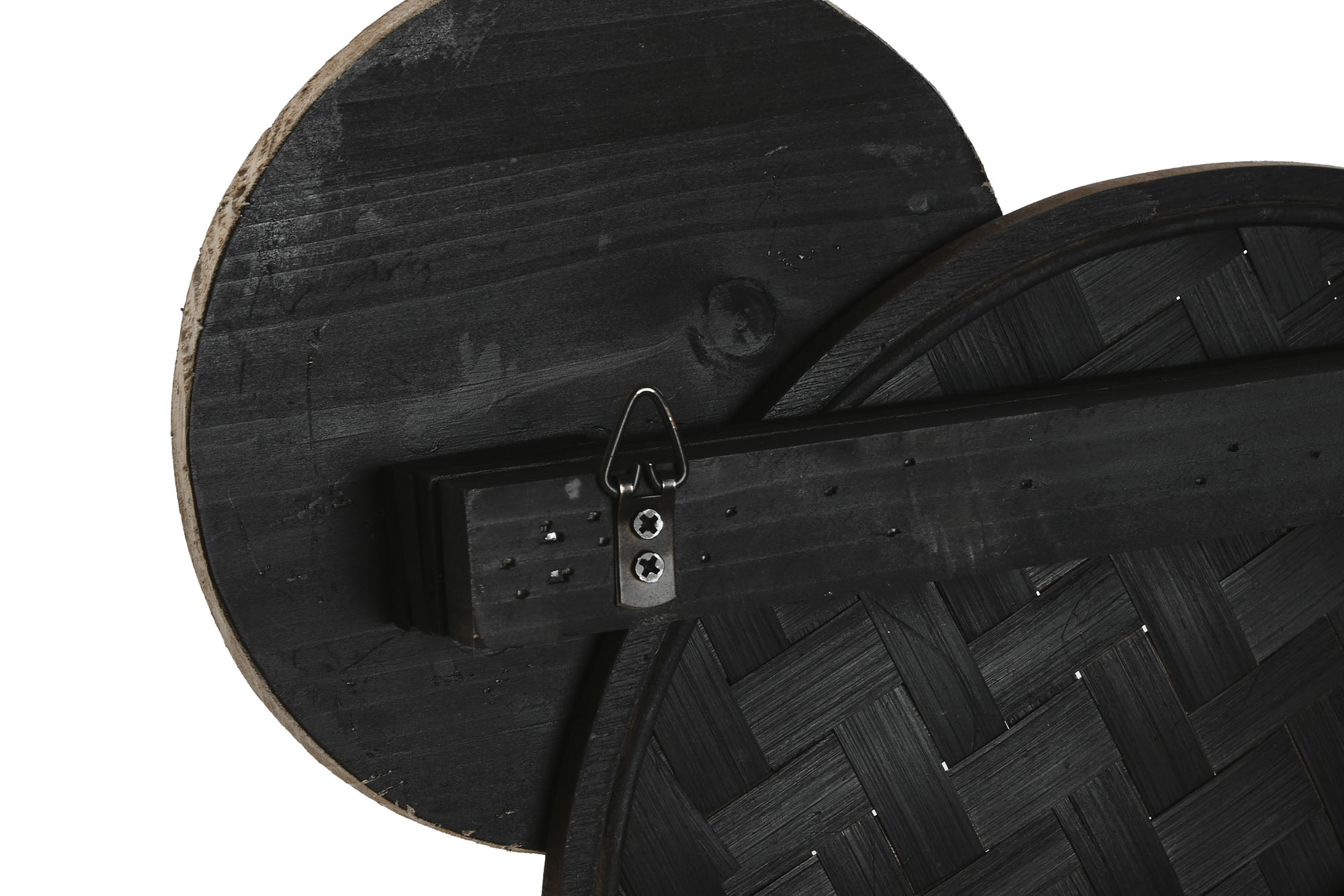 PACK DE 2 DECORACION PARED MDF FIBRA 100X6,5X49 CIRCULOS