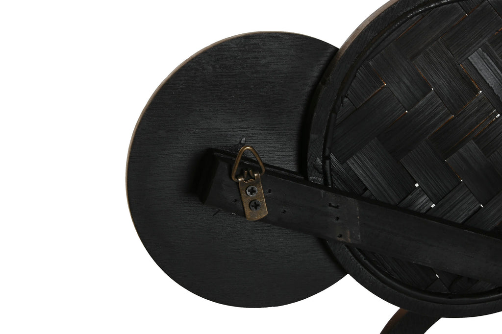 PACK DE 2 DECORACION PARED MDF 84X4,5X44,5 CIRCULOS NATURAL