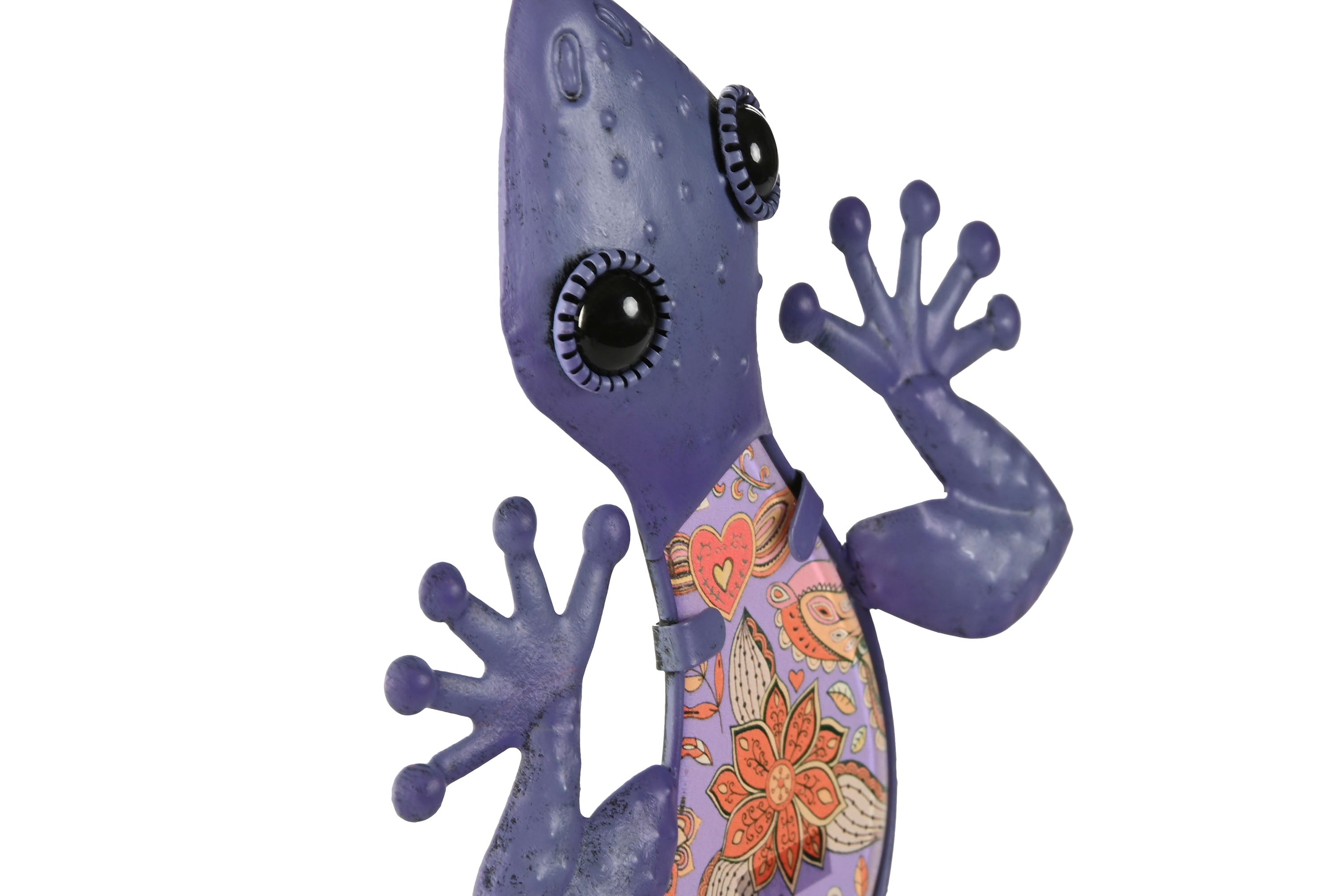 PACK DE 4 DECORACION PARED METAL 13,5X1X30 LAGARTIJA 2 SURT.