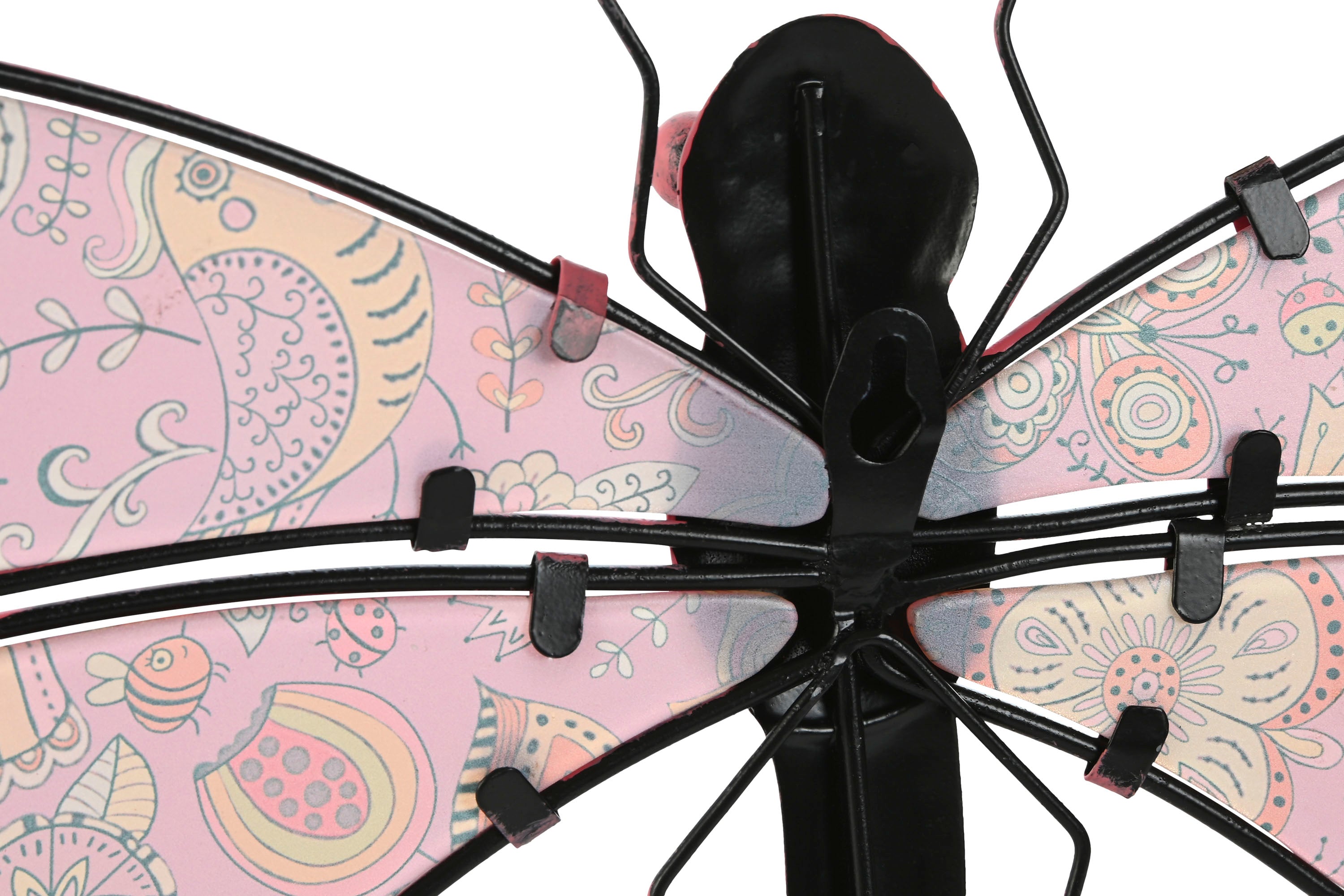 PACK DE 4 DECORACION PARED METAL 46X2,5X30,5 LIBELULA 2 SURT