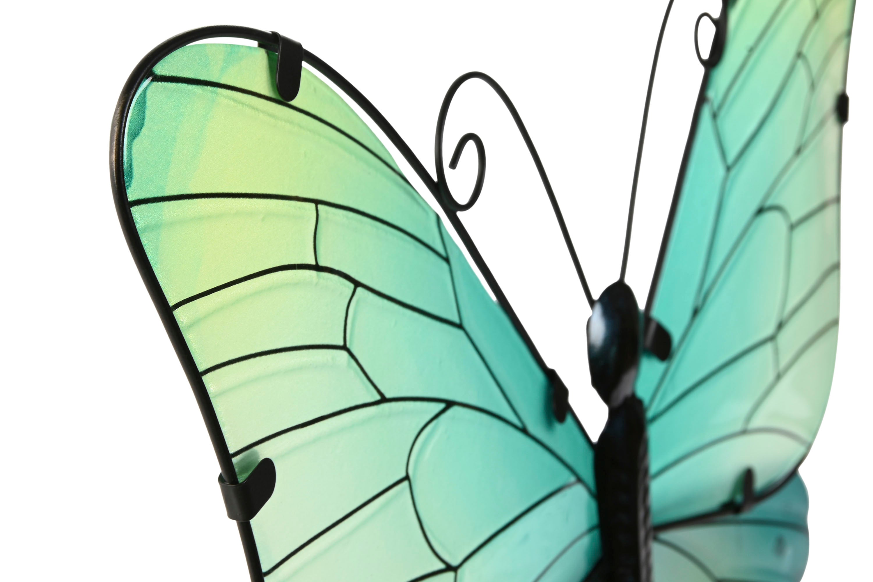 PACK DE 4 DECORACION PARED METAL 46X1,5X46 MARIPOSA 4 SURT.