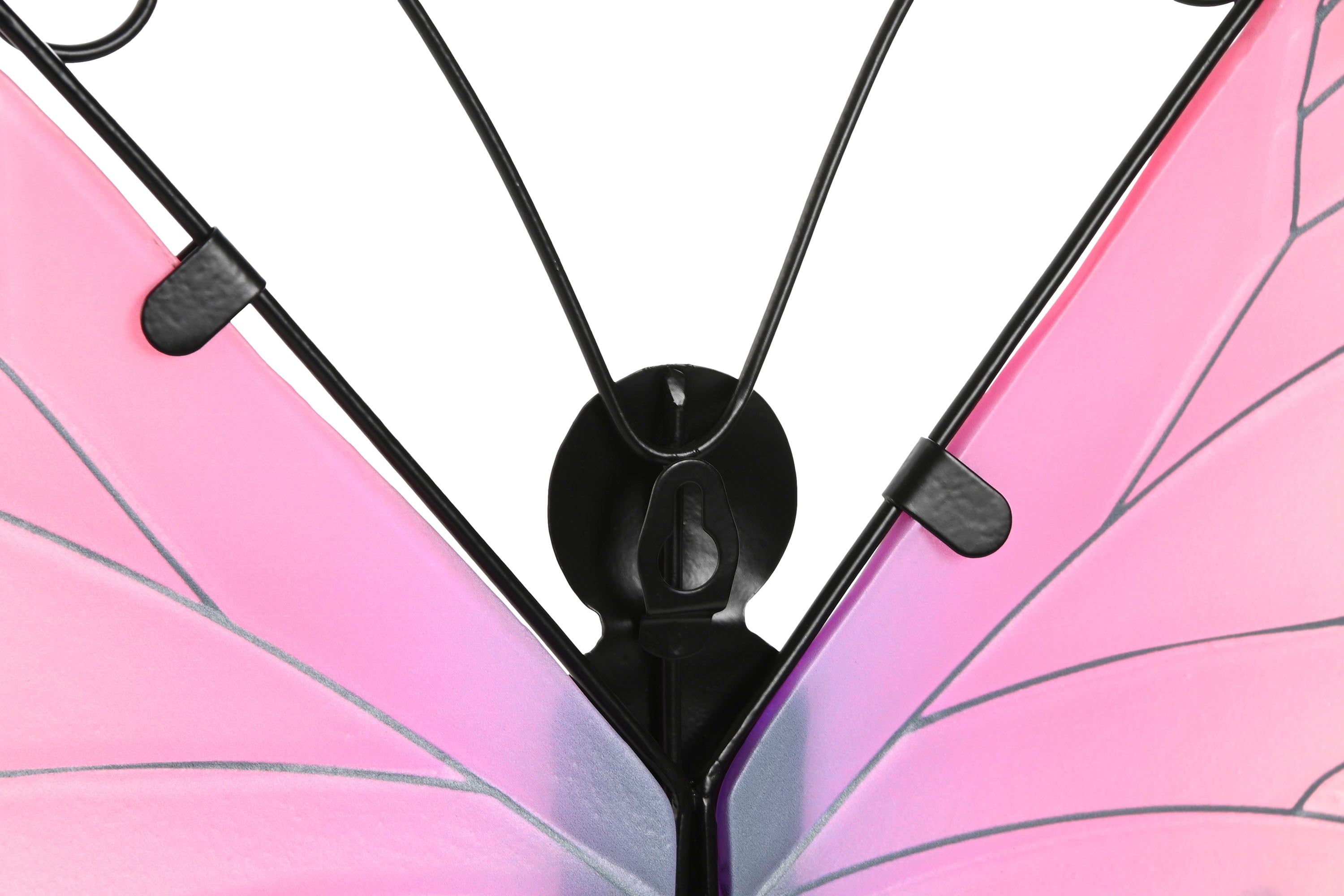 PACK DE 4 DECORACION PARED METAL 46X1,5X46 MARIPOSA 4 SURT.