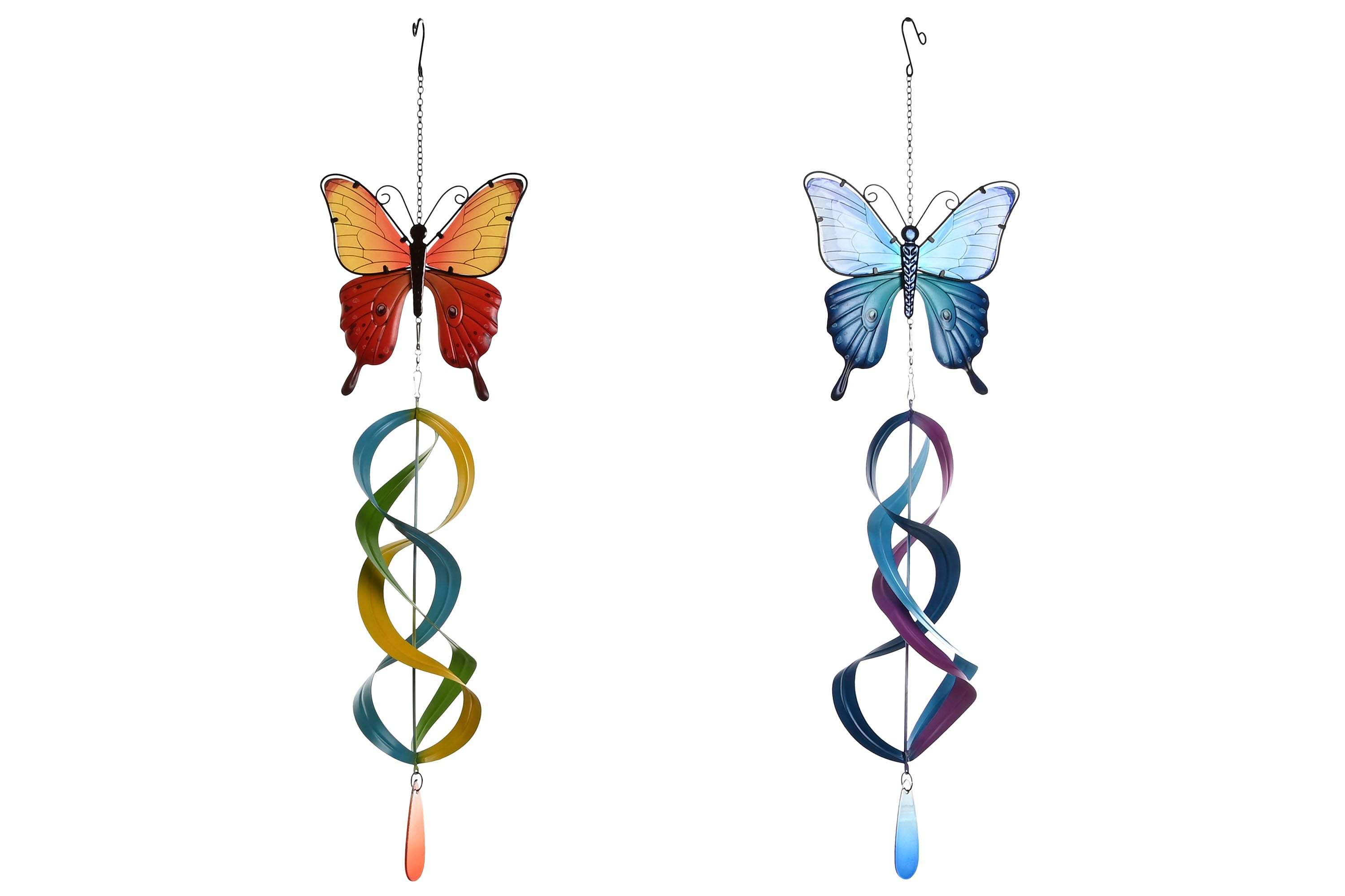 PACK DE 2 DECORACION PARED METAL 23X13X90 MARIPOSA 2 SURT.