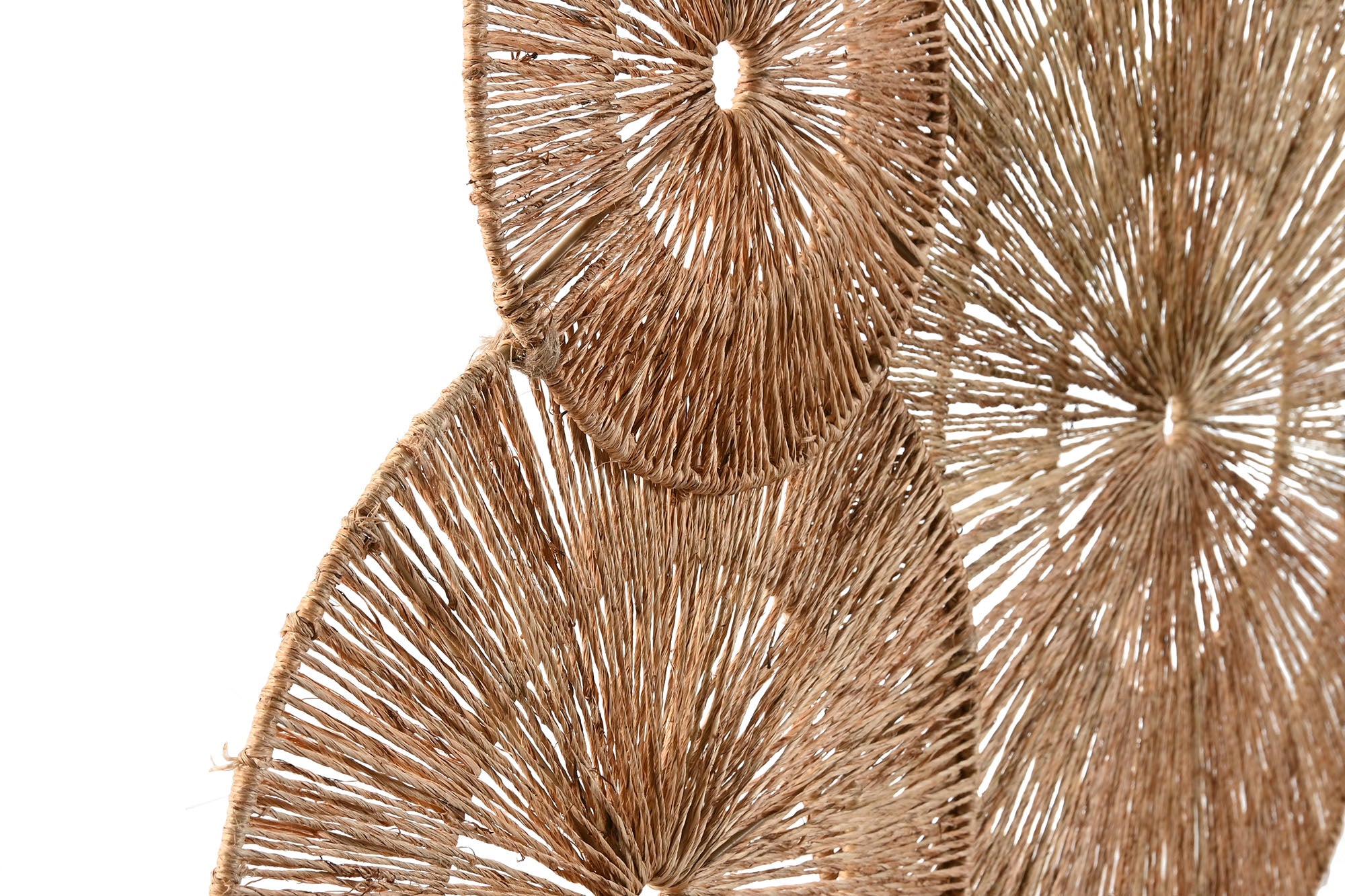 PACK DE 2 DECORACION PARED YUTE METAL 116X1X46 NATURAL