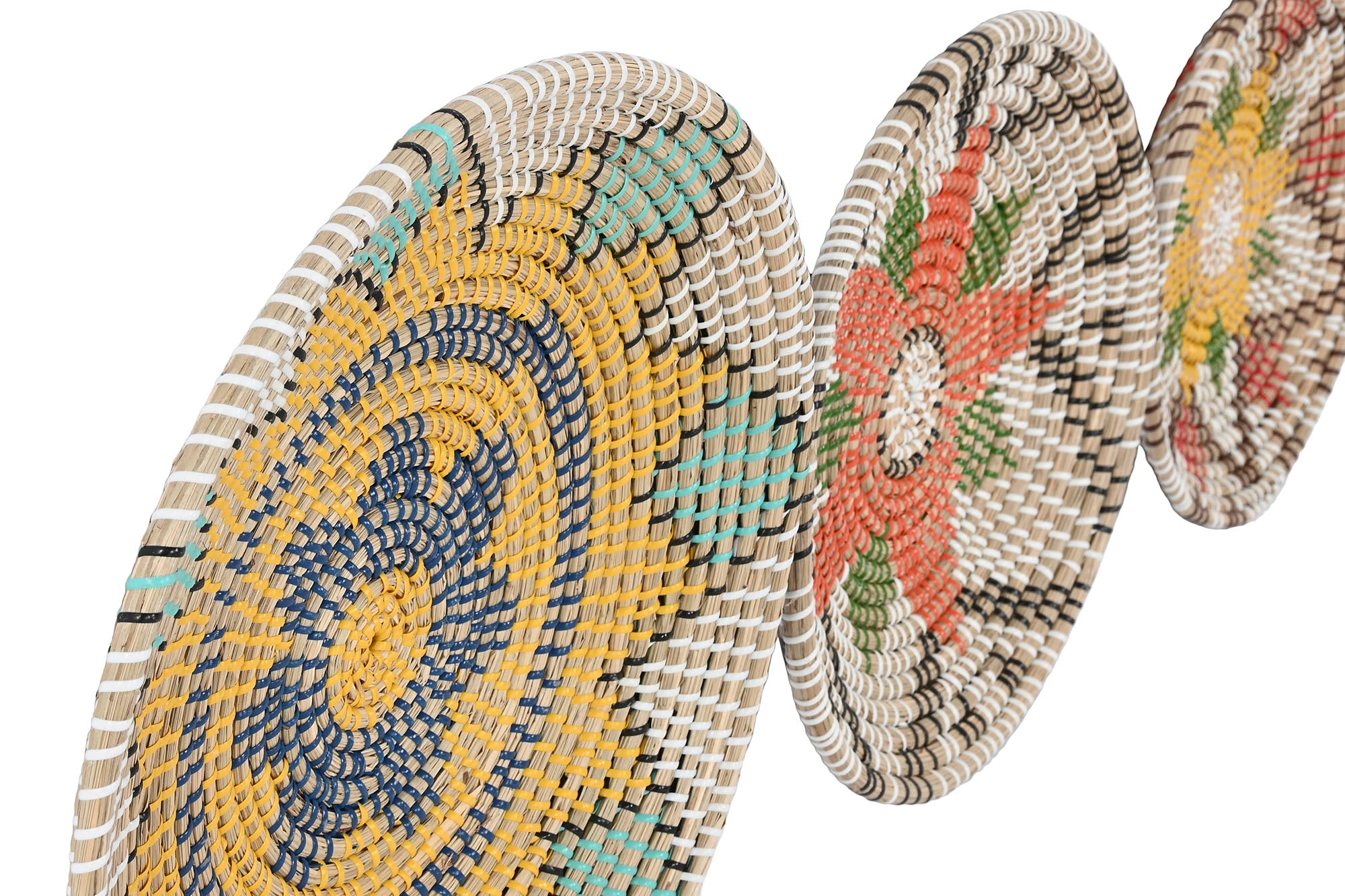 PACK DE 2 DECORACION PARED SET 3 SEAGRASS ALGODON 45X7X45