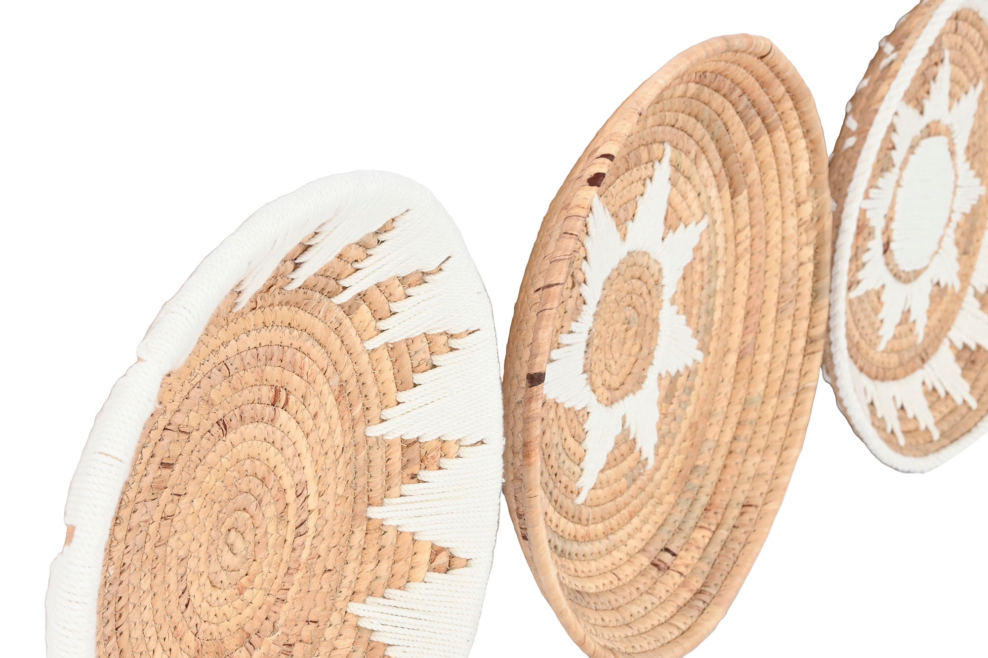 PACK DE 6 DECORACION PARED SEAGRASS ALGODON 35X5X35 3 SURT.