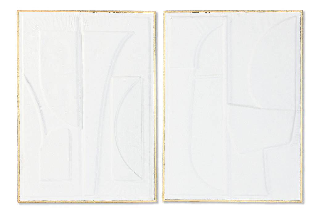 PACK DE 2 DECORACION PARED METAL 72,7X2,5X100,5 ABSTRACTO 2