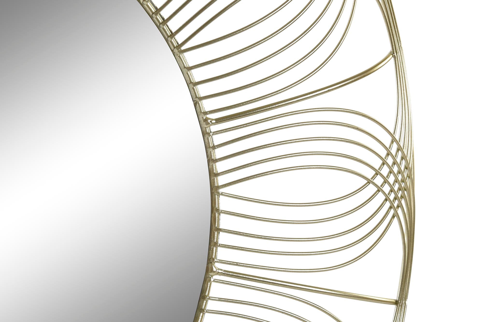 ESPEJO METAL 60X4X60 DORADO