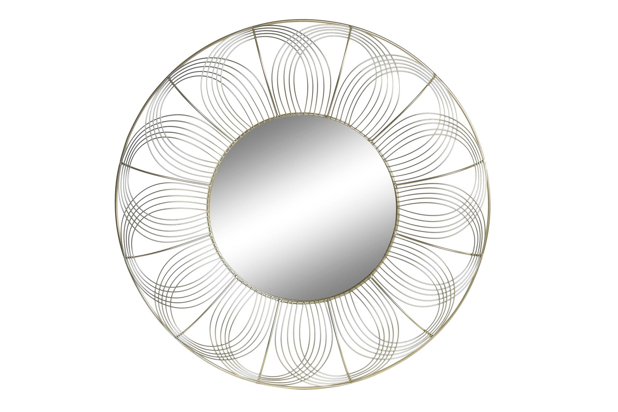 ESPEJO METAL 60X4X60 DORADO