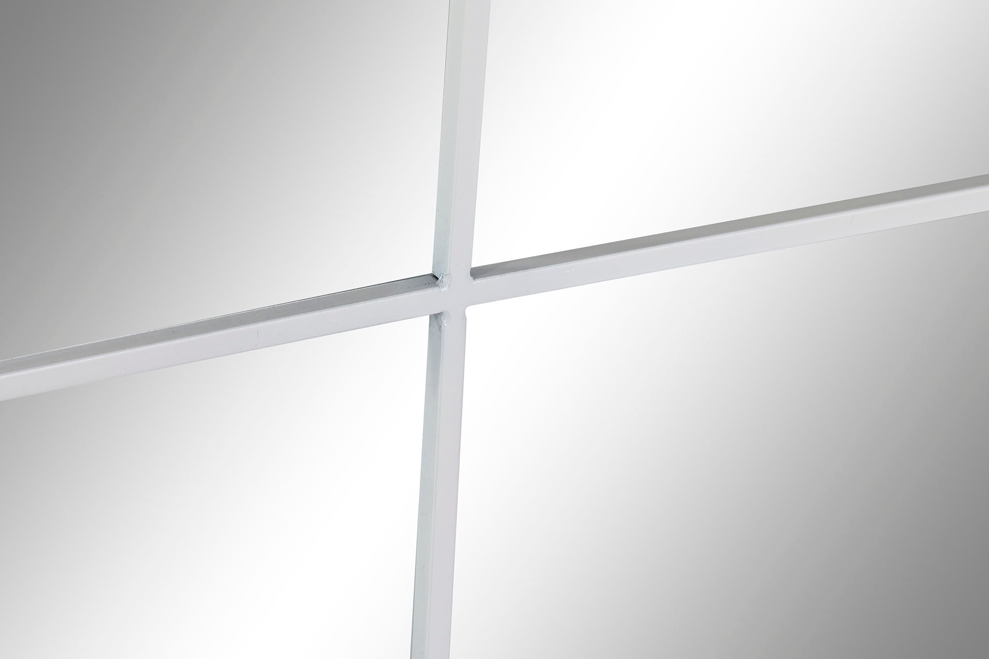 ESPEJO HIERRO CRISTAL 90X2X180 VENTANA BLANCO