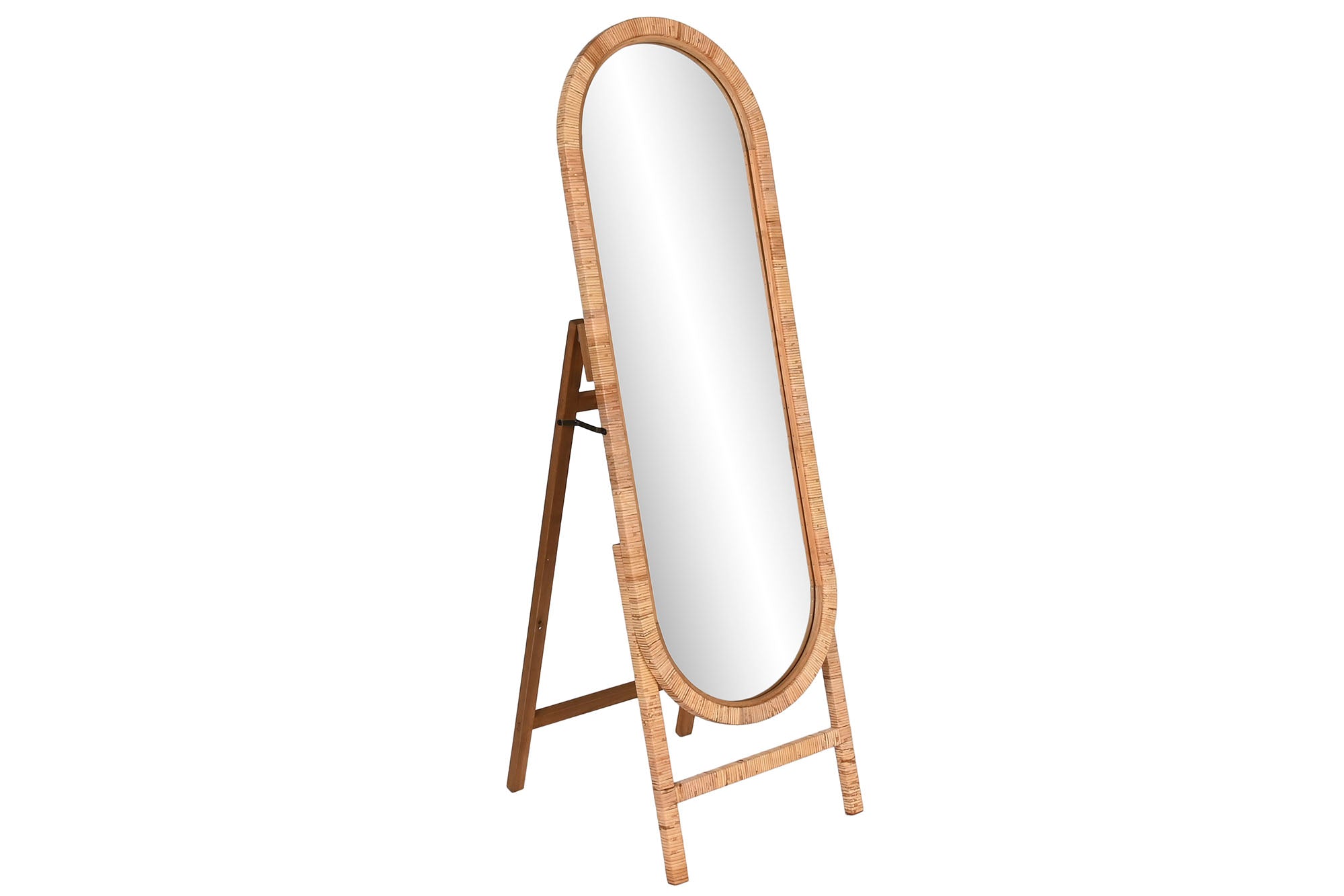 ESPEJO VESTIDOR RATAN CRISTAL 46,5X48X150,5